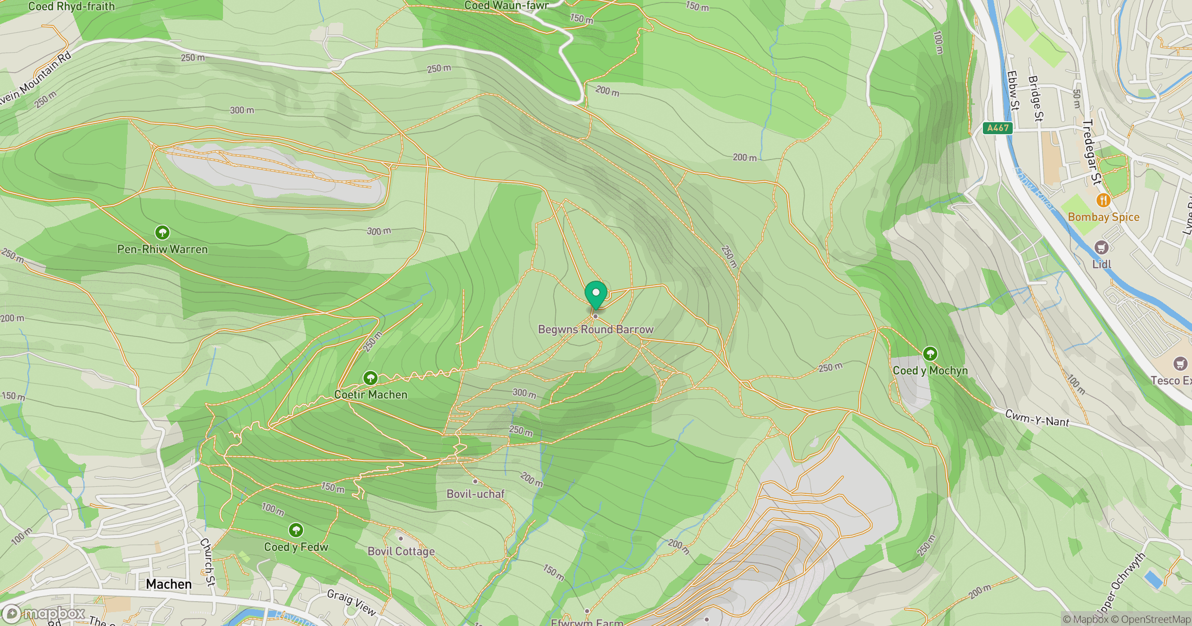 Mynydd Machen location map