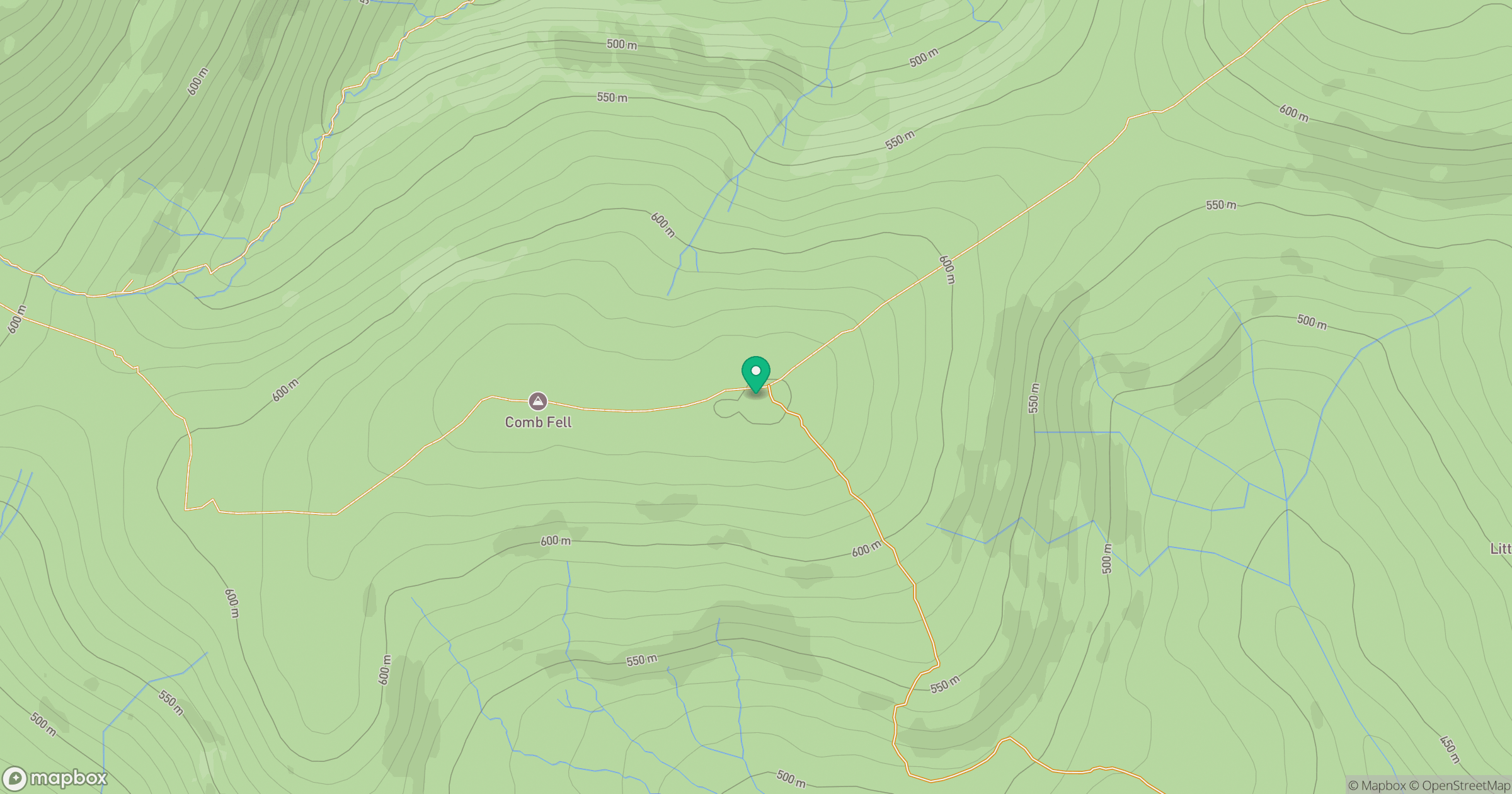 Comb Fell location map