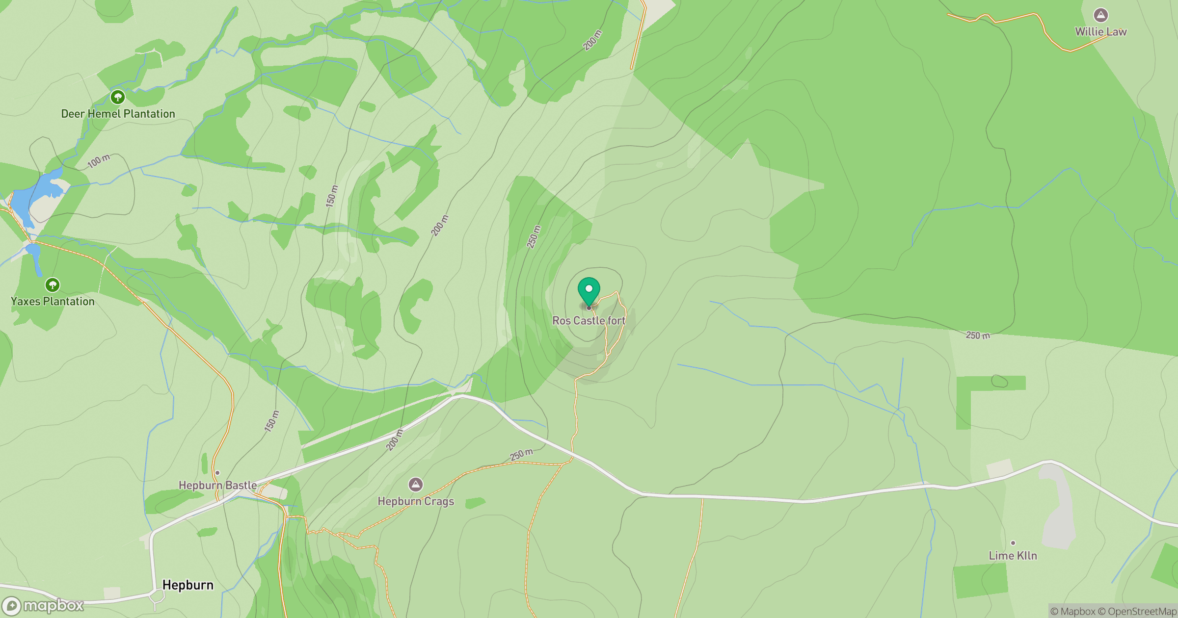 Ros Castle [Ros Hill] location map