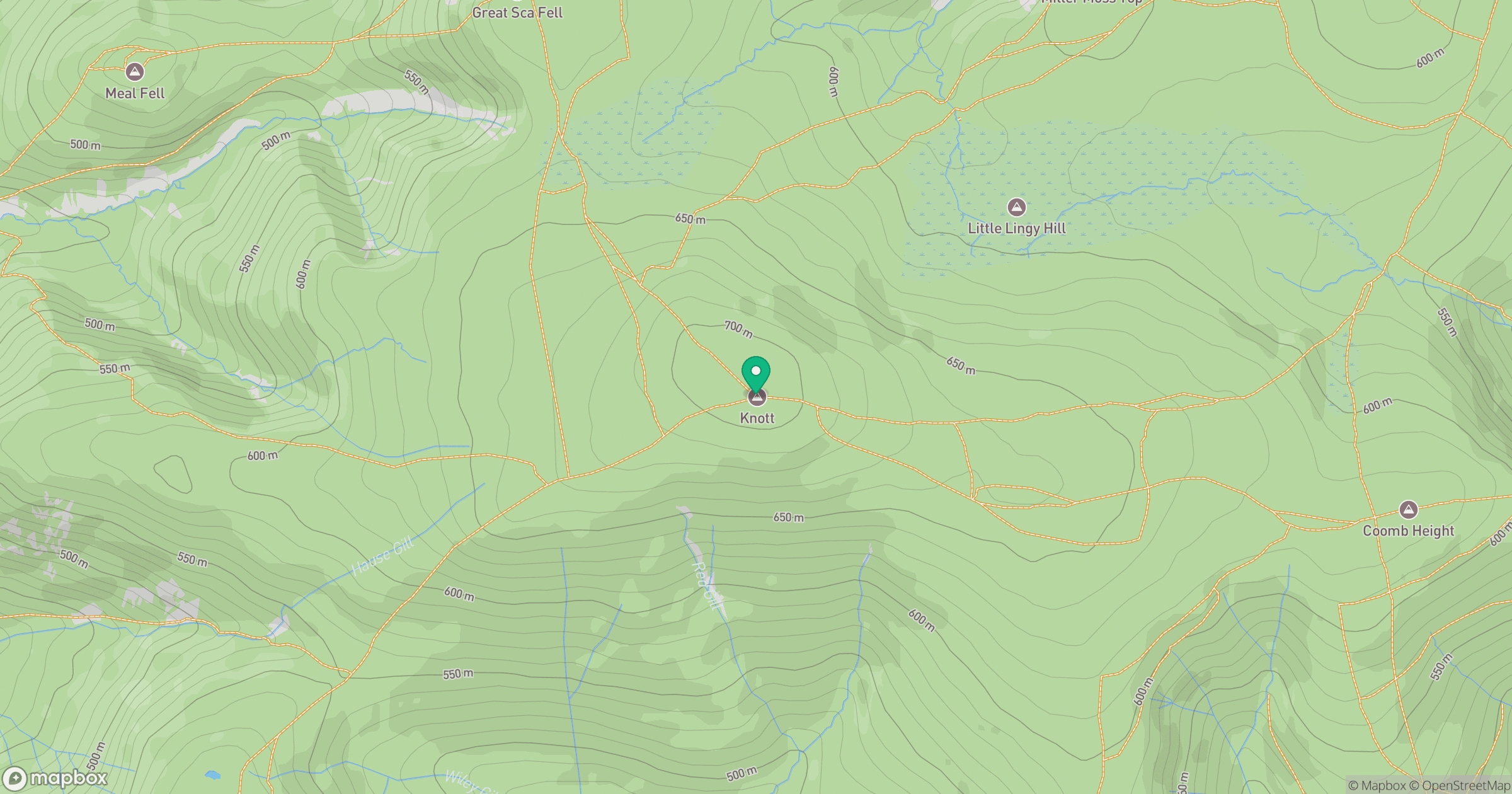 Knott location map