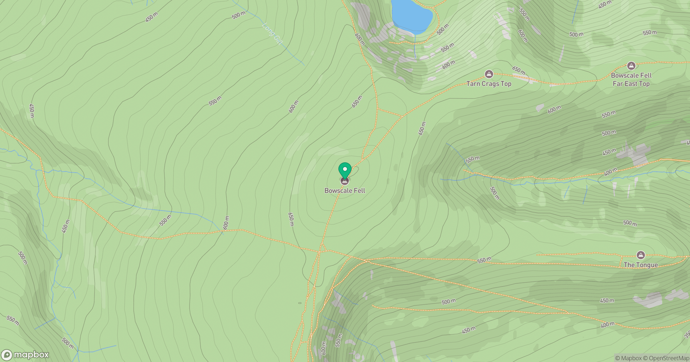 Bowscale Fell location map