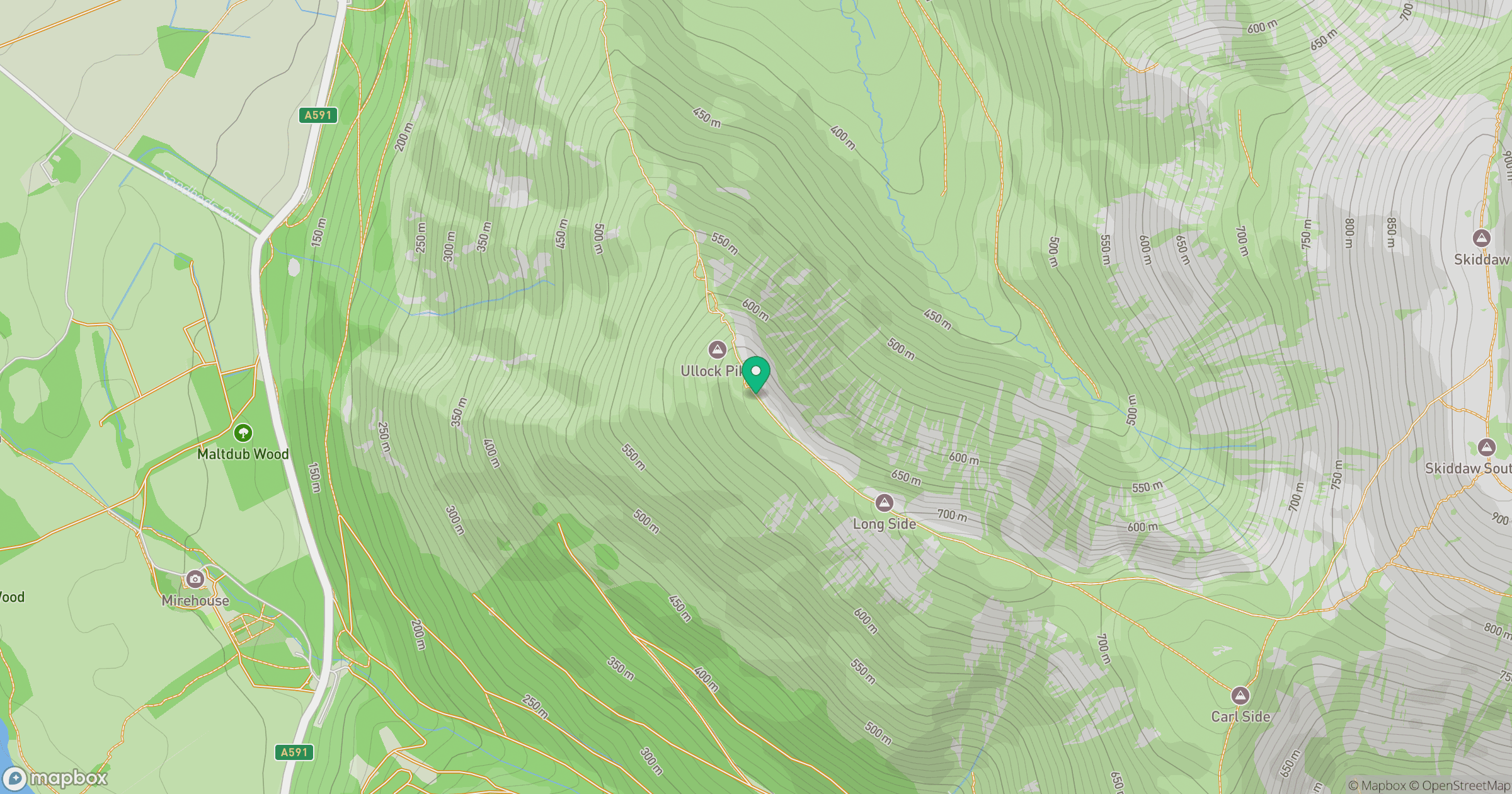 Ullock Pike location map