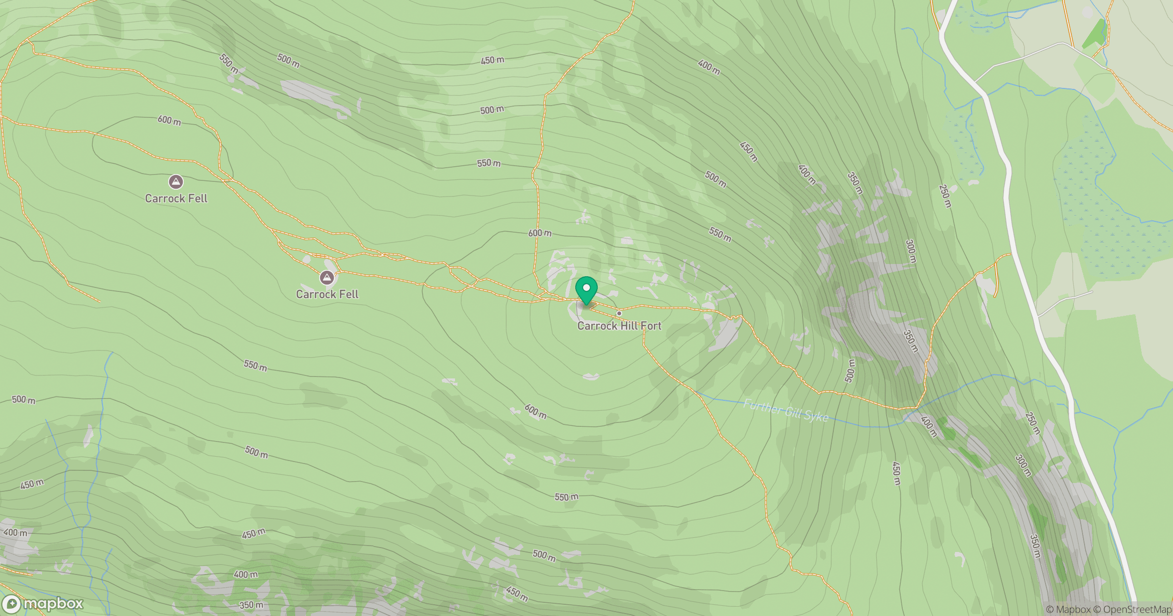 Carrock Fell location map