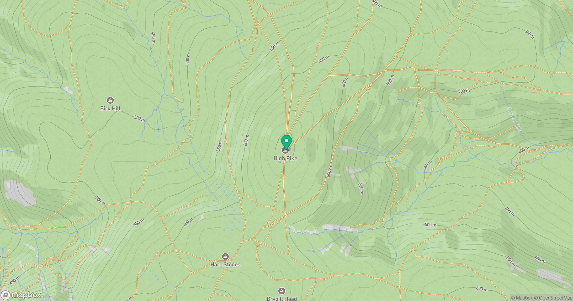 High Pike (Caldbeck) location map