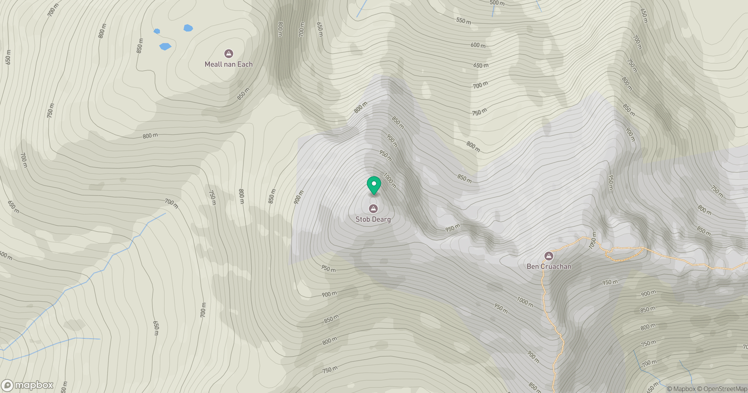 Stob Dearg [Taynuilt Peak] location map