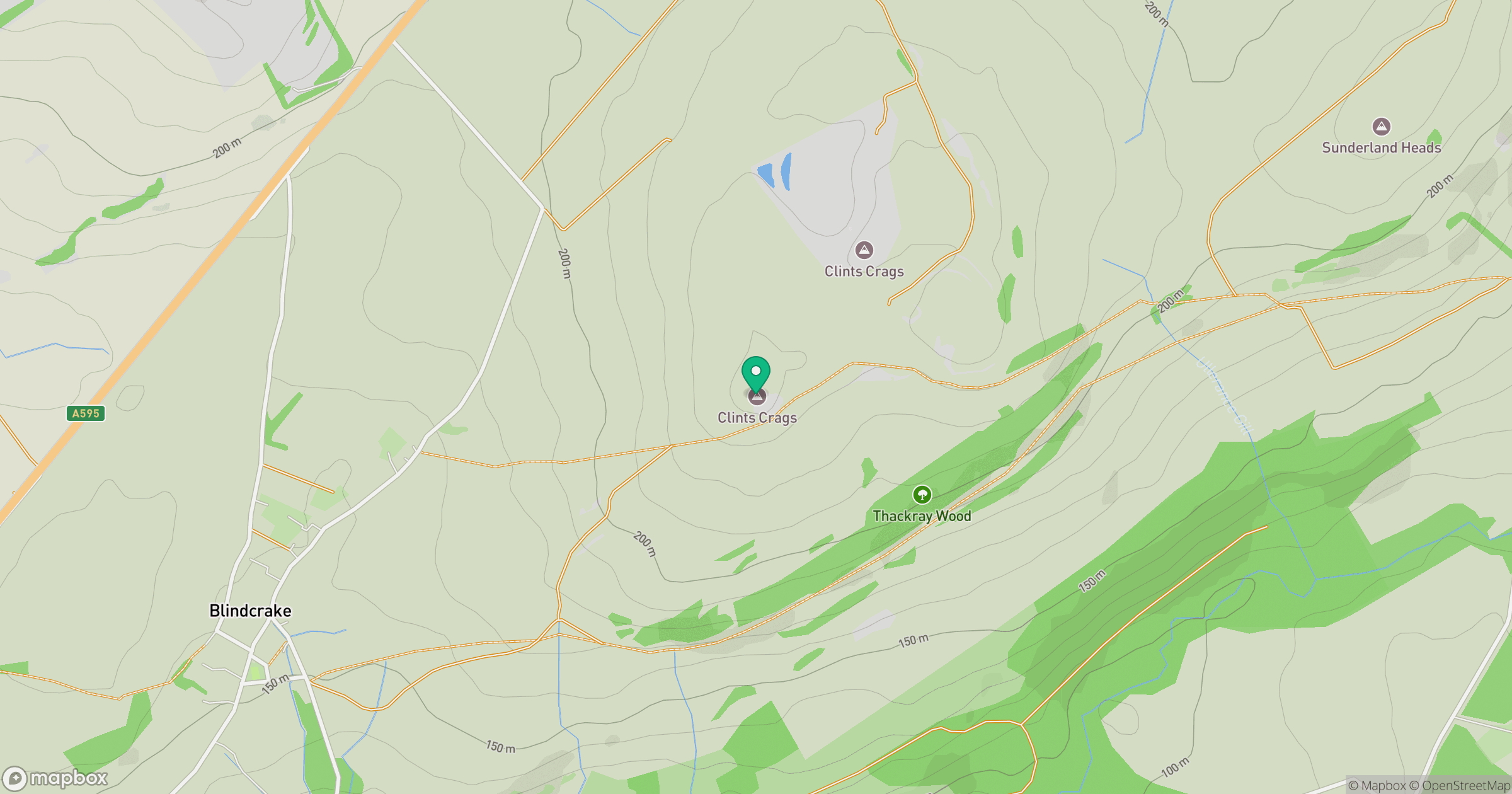 Clints Crags (Wainwright summit) location map