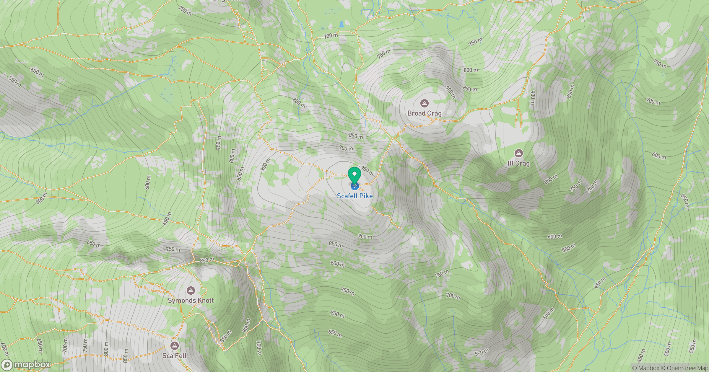 Scafell Pike location map
