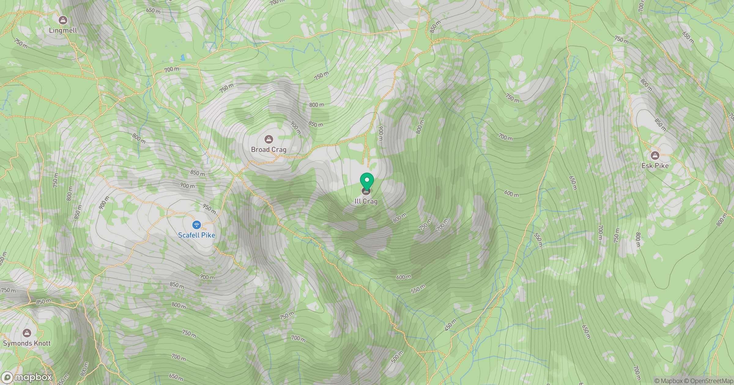 Ill Crag location map