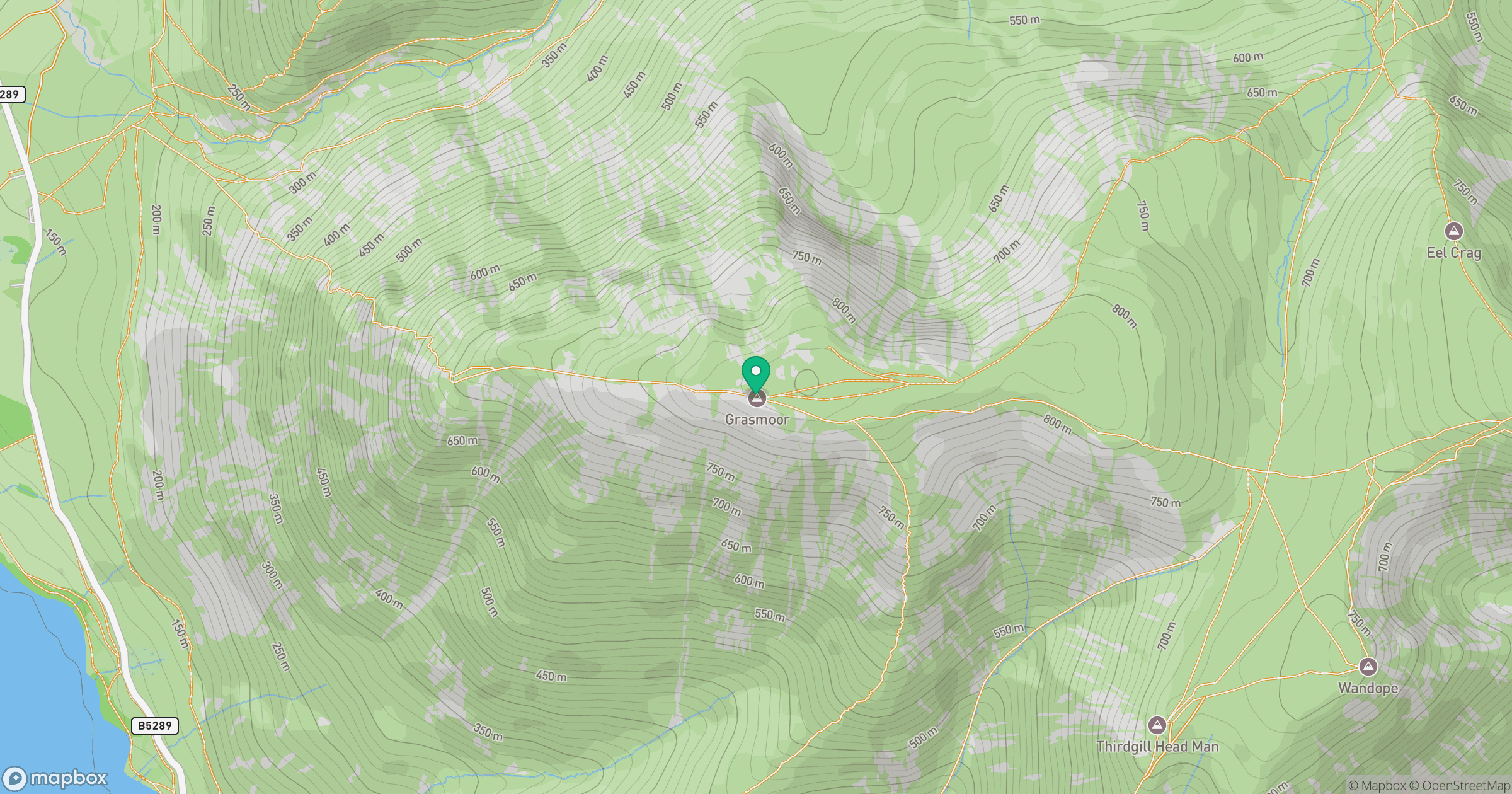 Grasmoor location map