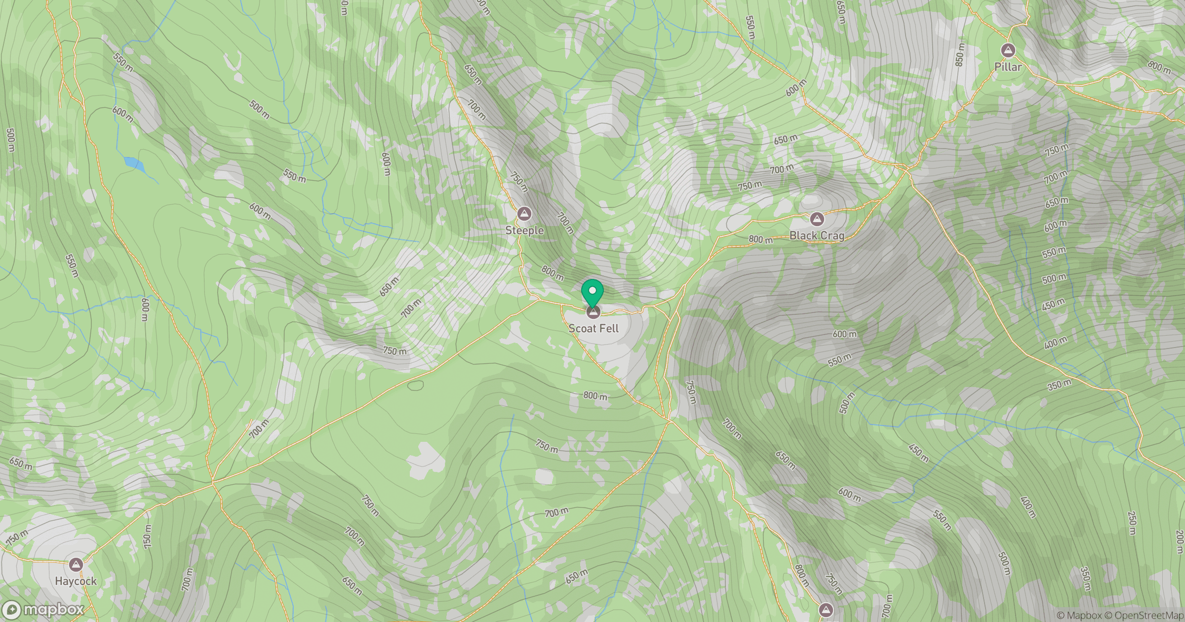 Scoat Fell location map