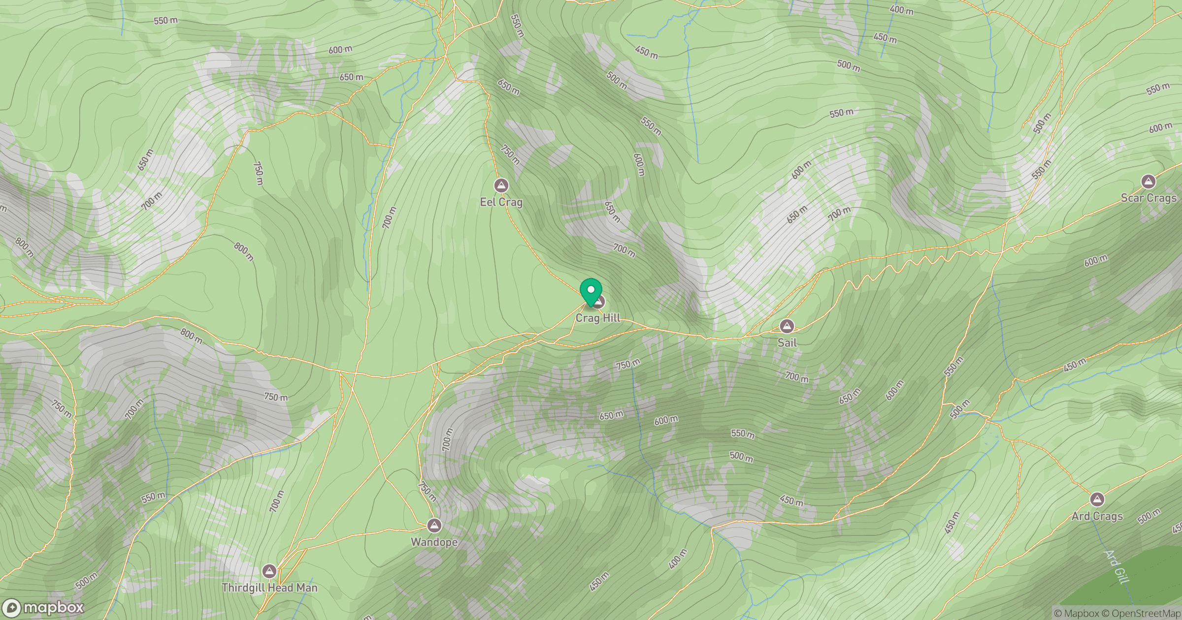 Crag Hill [Eel Crag] location map