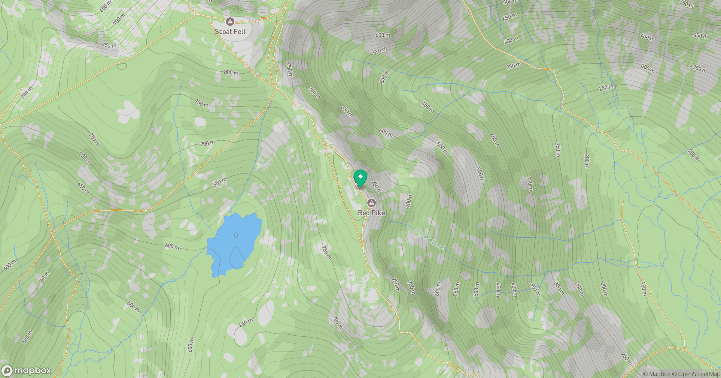 Red Pike (Wasdale) location map