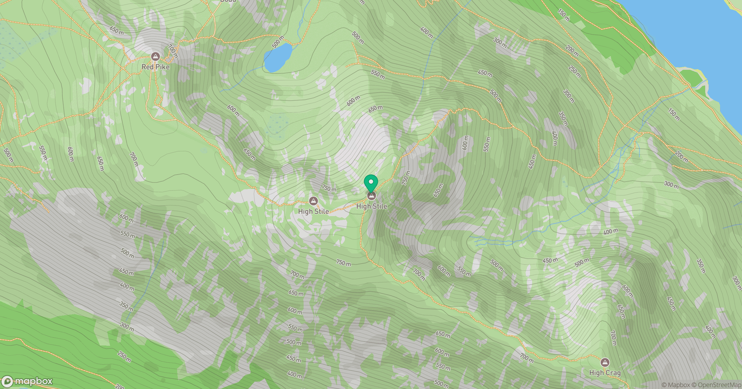 High Stile [Grey Crag - High Stile] location map