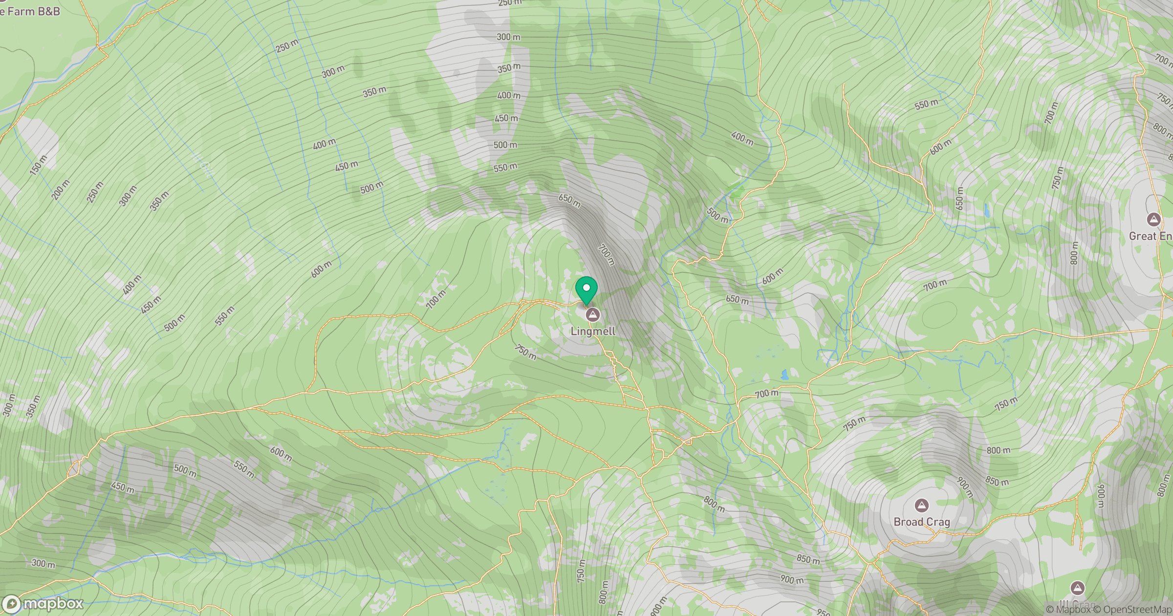 Lingmell location map