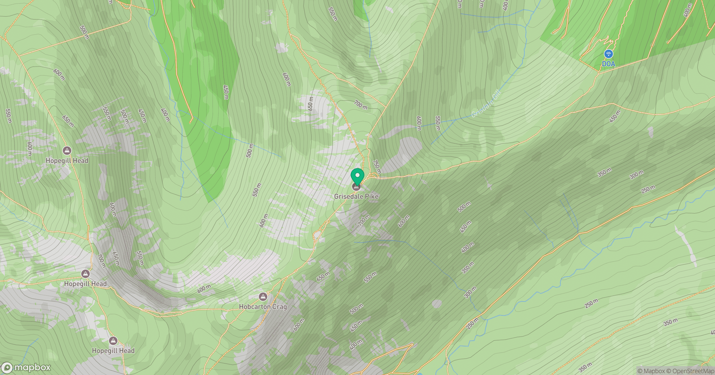 Grisedale Pike location map