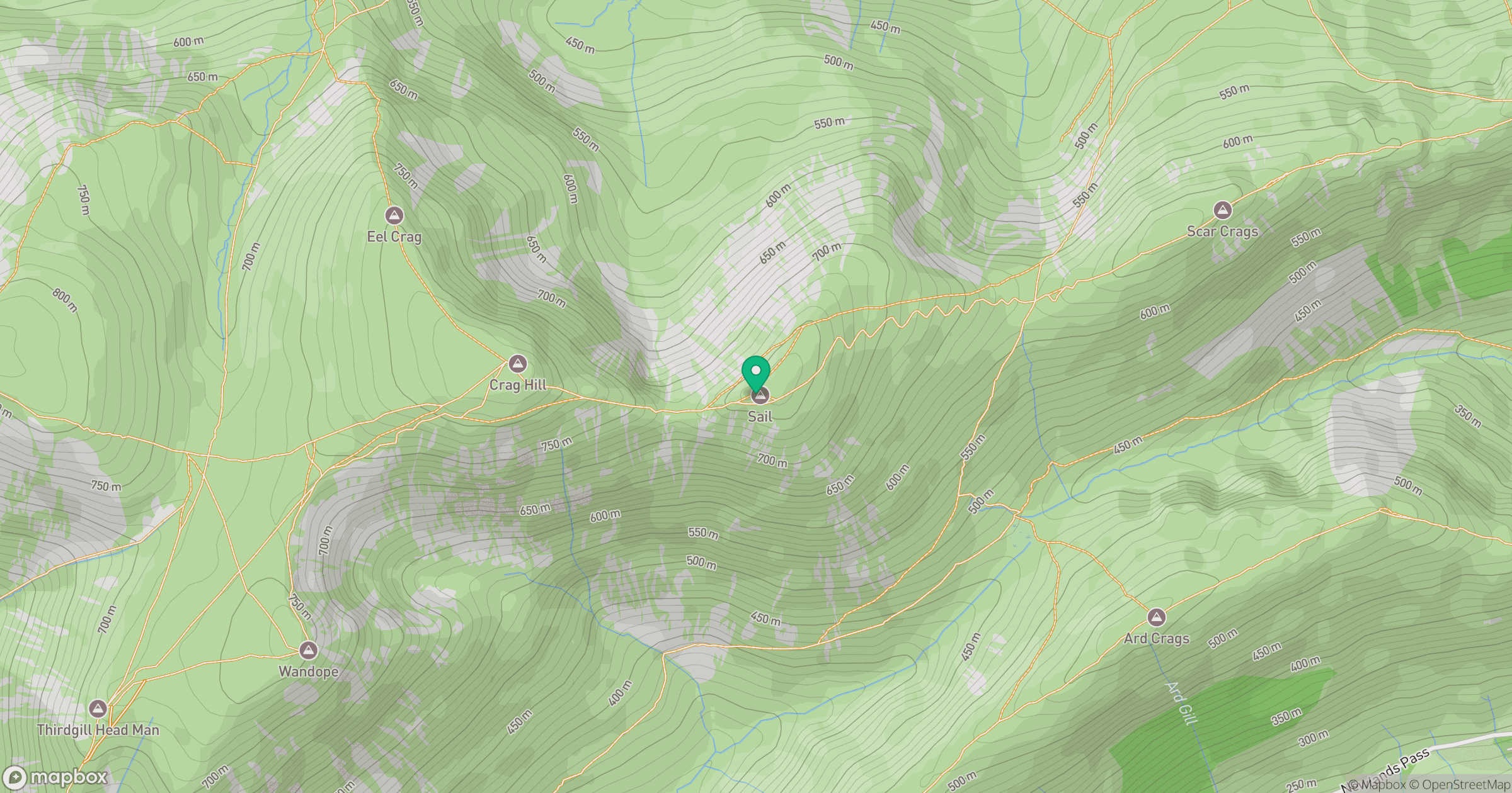 Sail location map