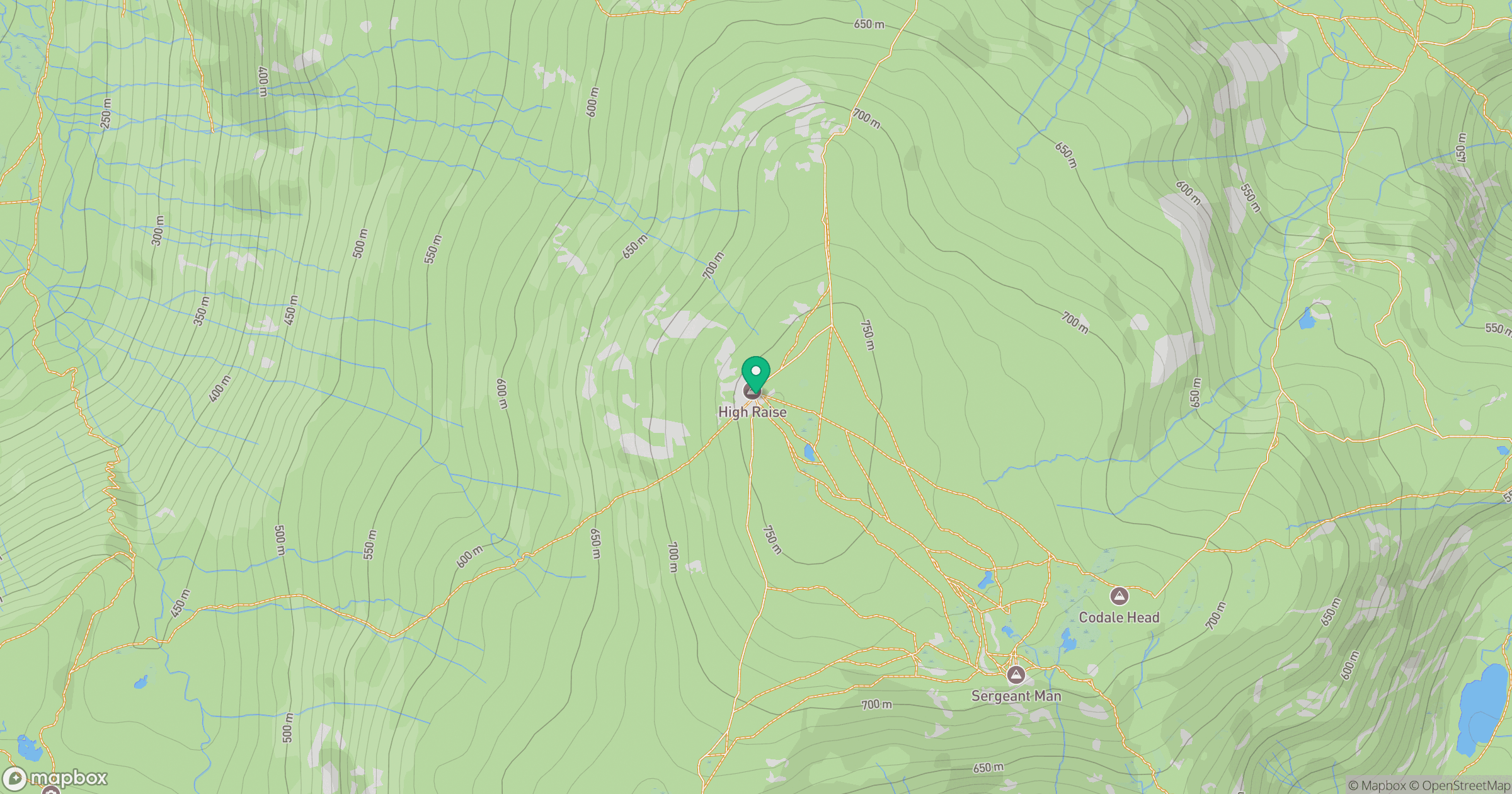 High Raise [High White Stones] location map