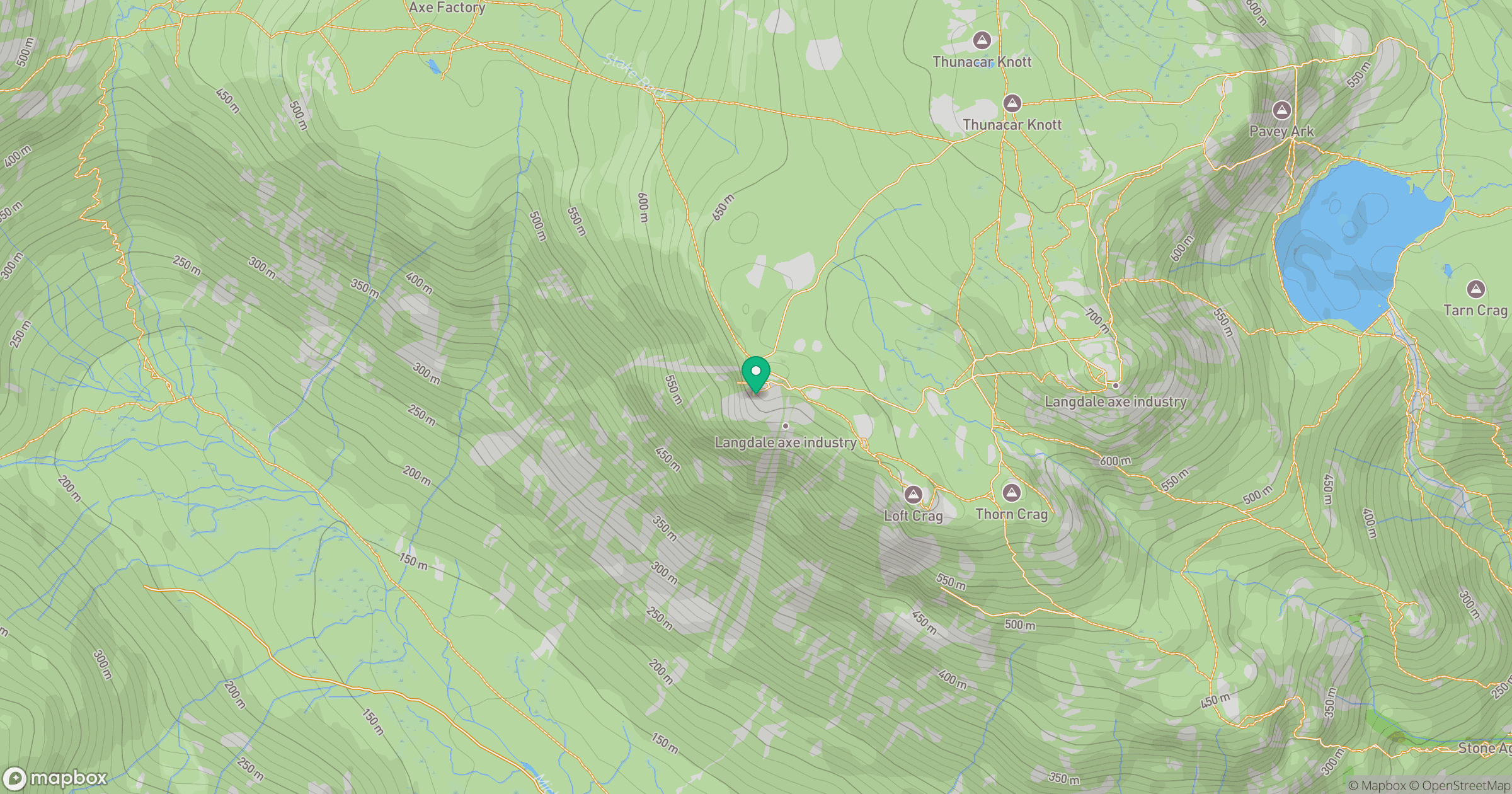 Pike of Stickle location map