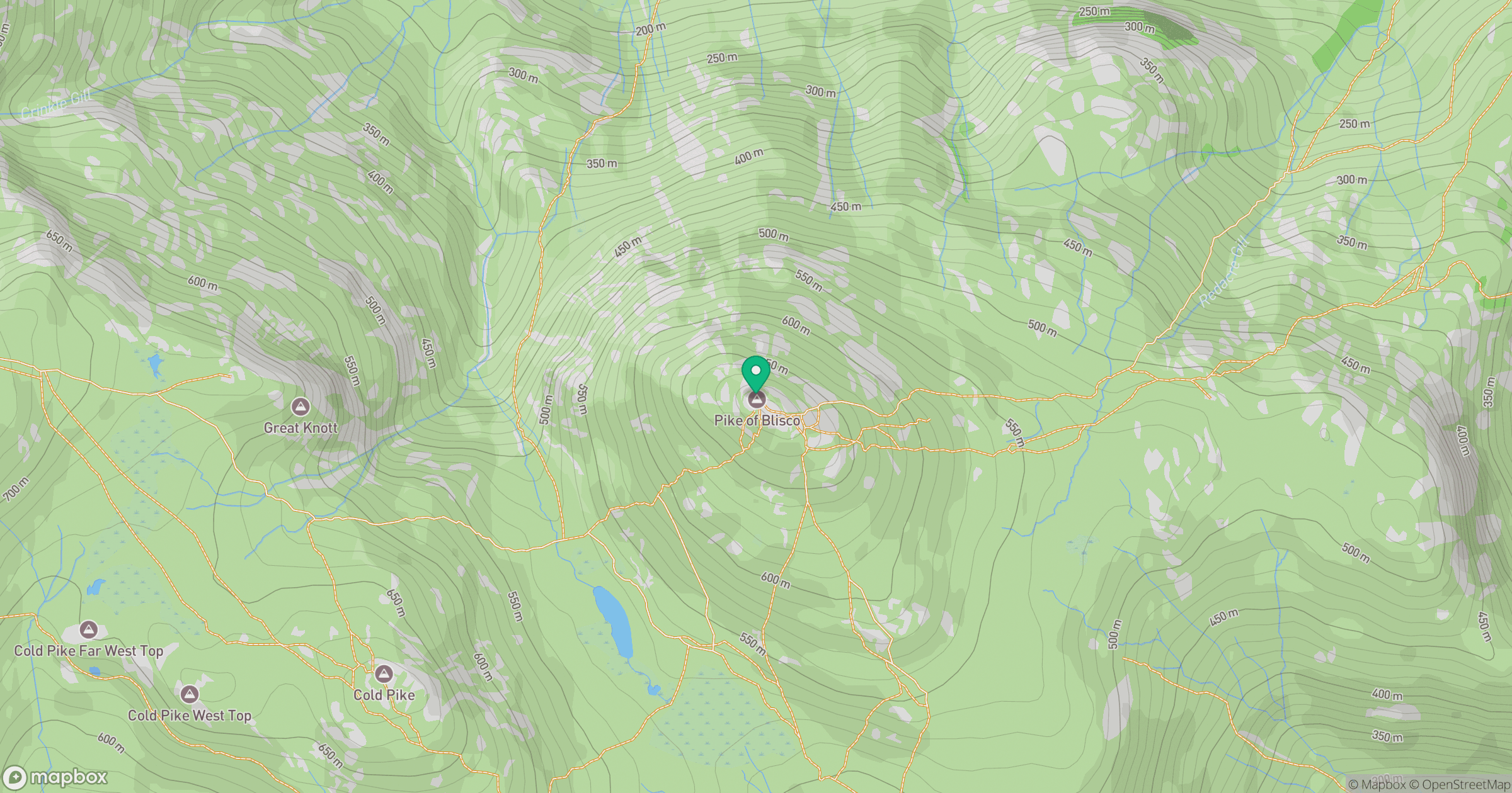 Pike of Blisco location map