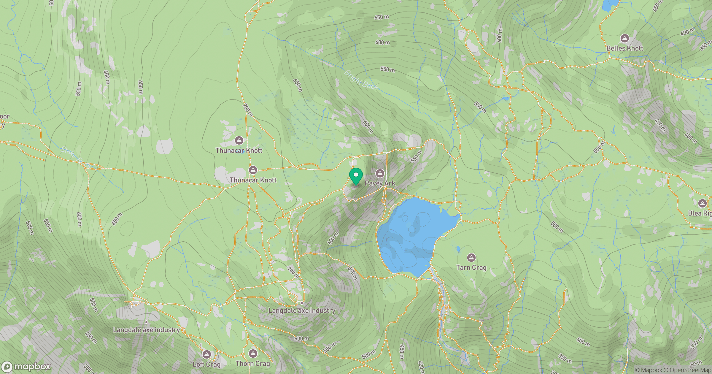 Pavey Ark location map