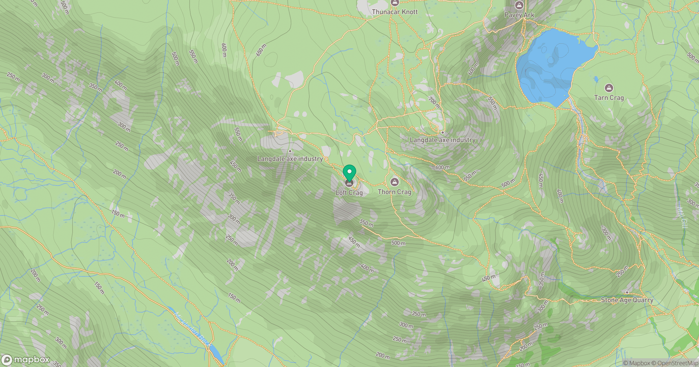 Loft Crag location map