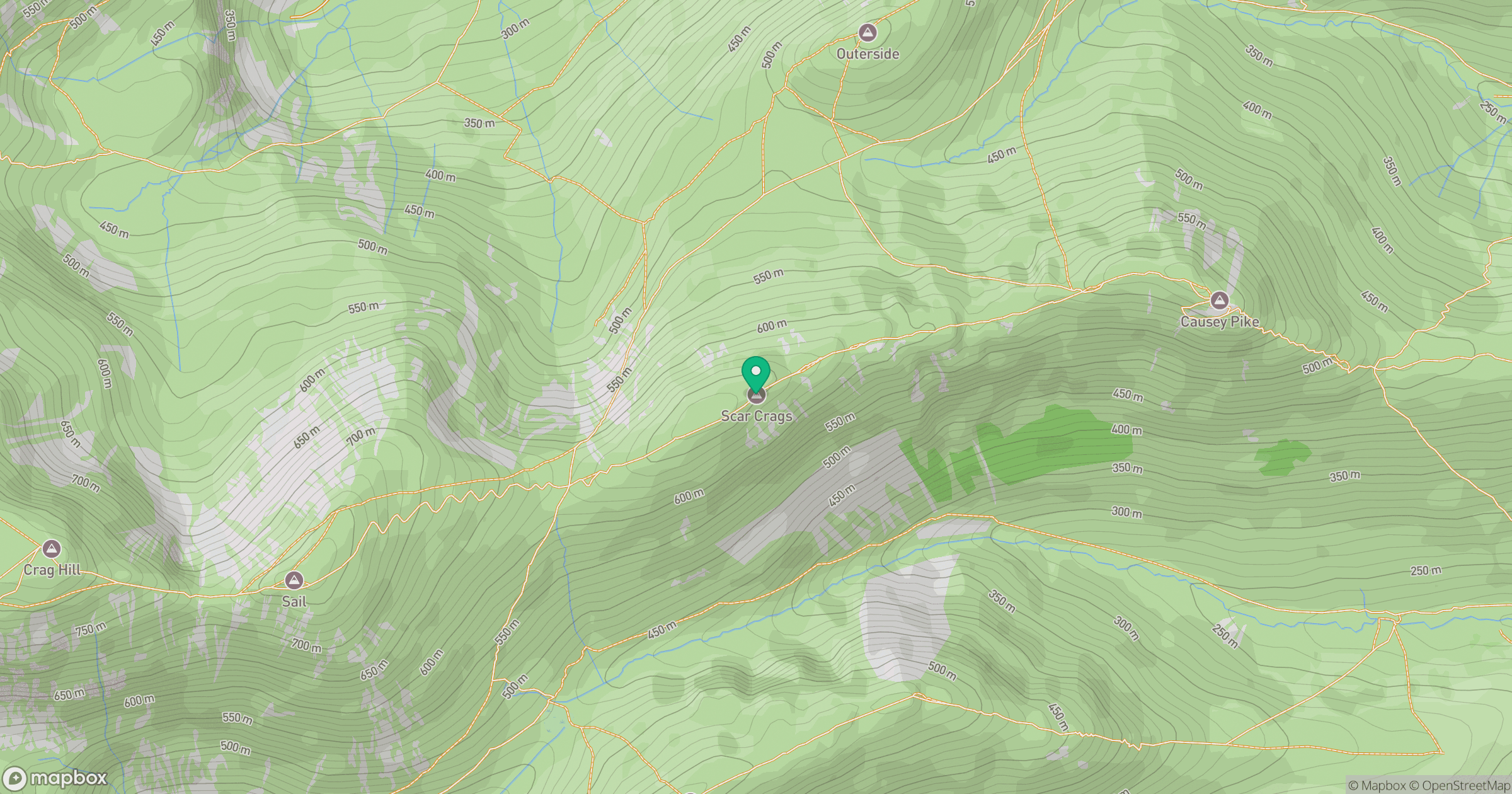 Scar Crags location map