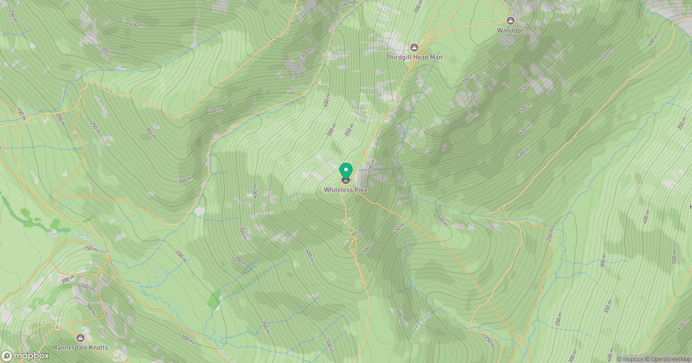 Whiteless Pike location map