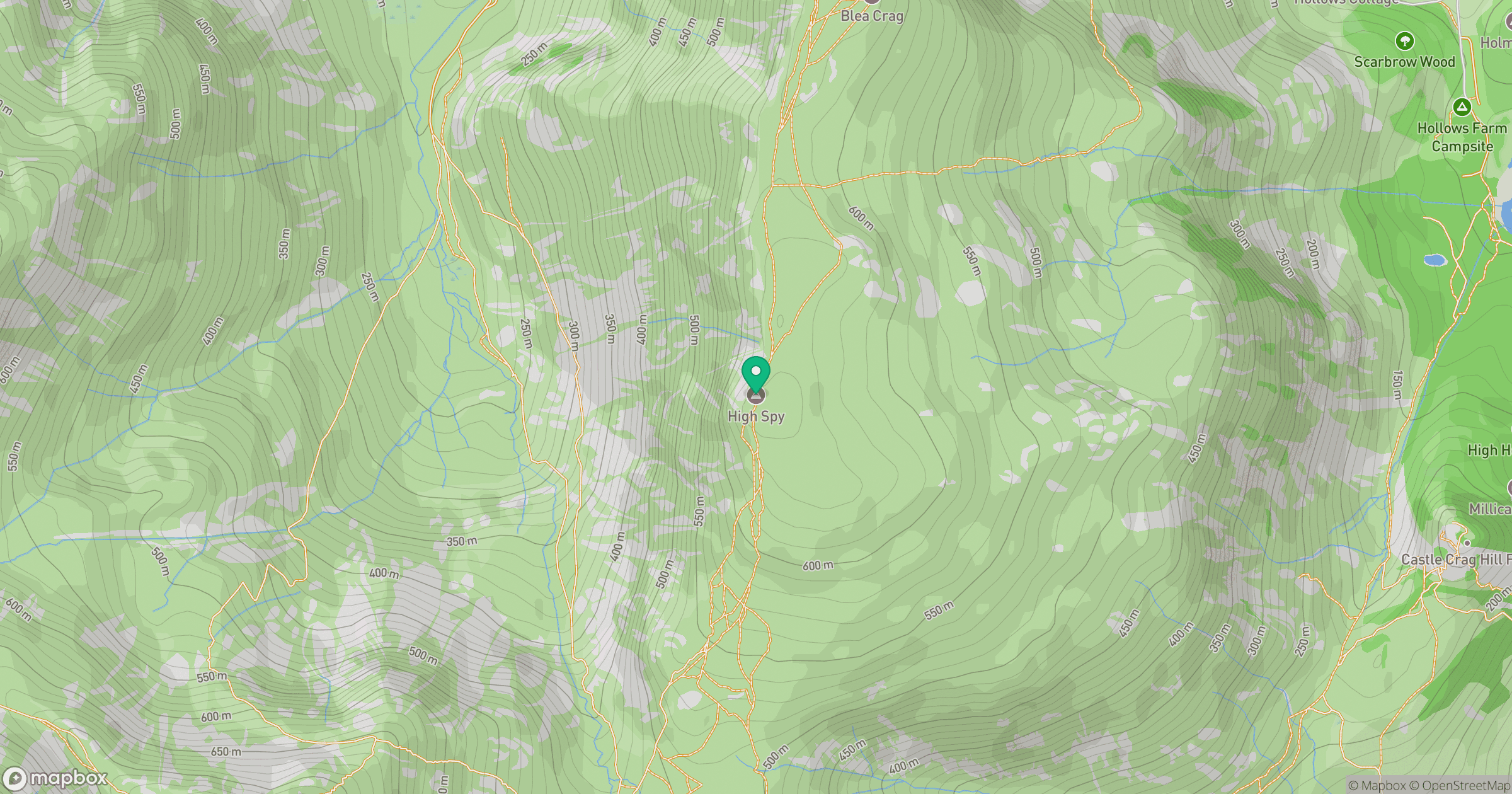 High Spy location map