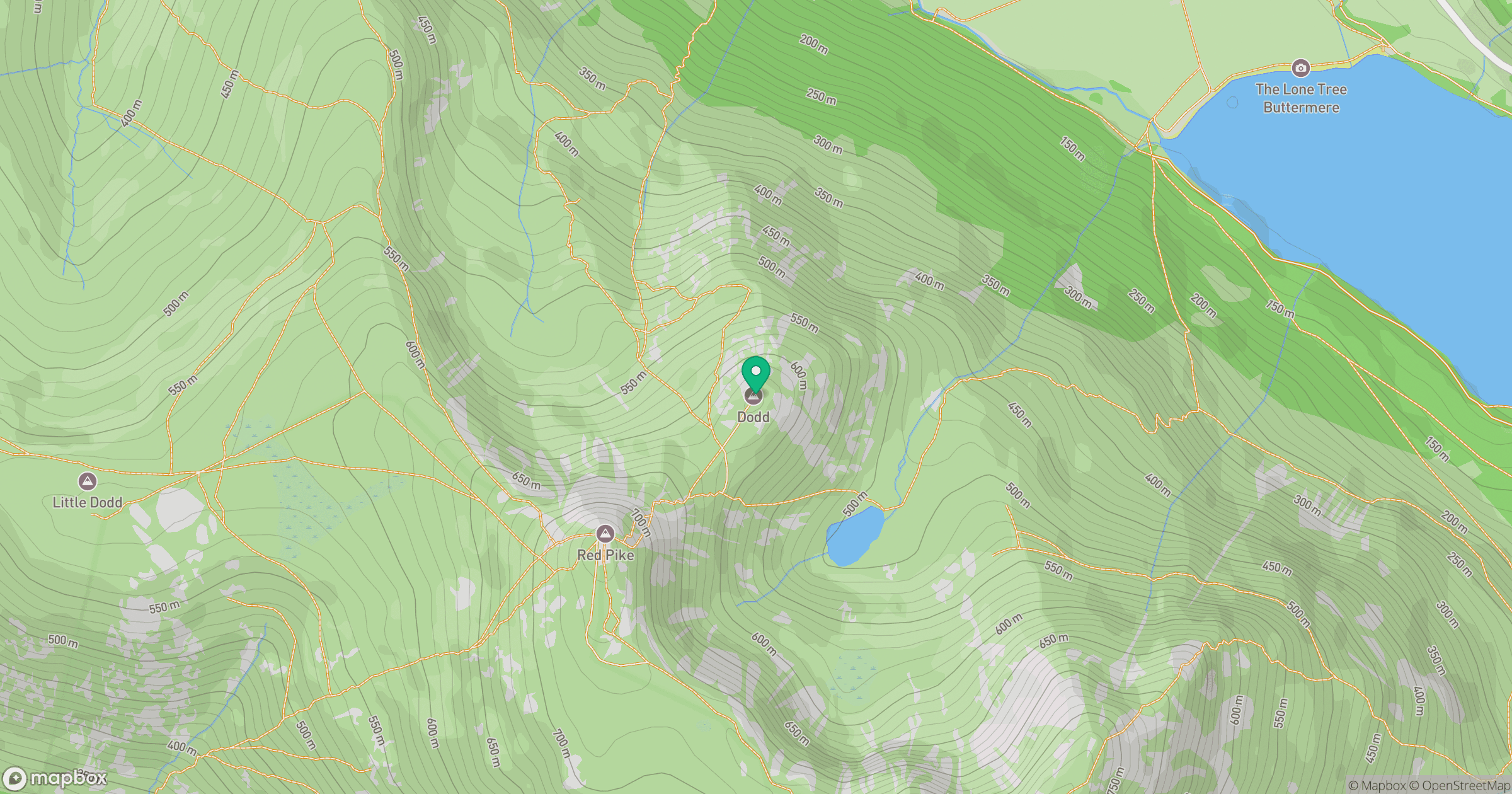 Dodd (Buttermere) location map