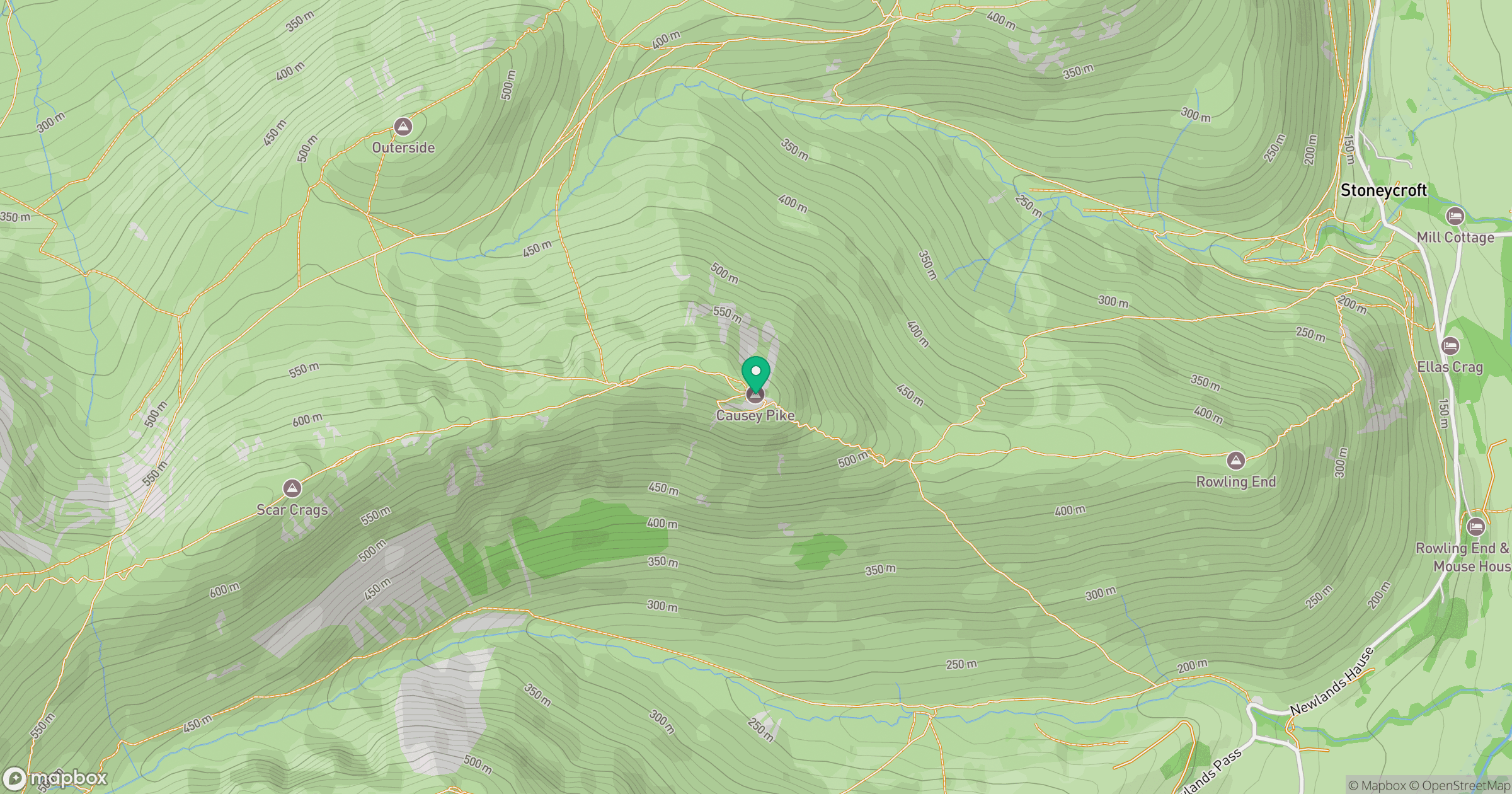 Causey Pike location map