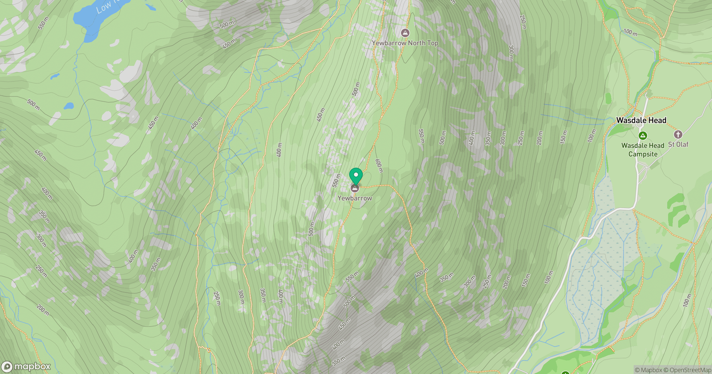 Yewbarrow location map