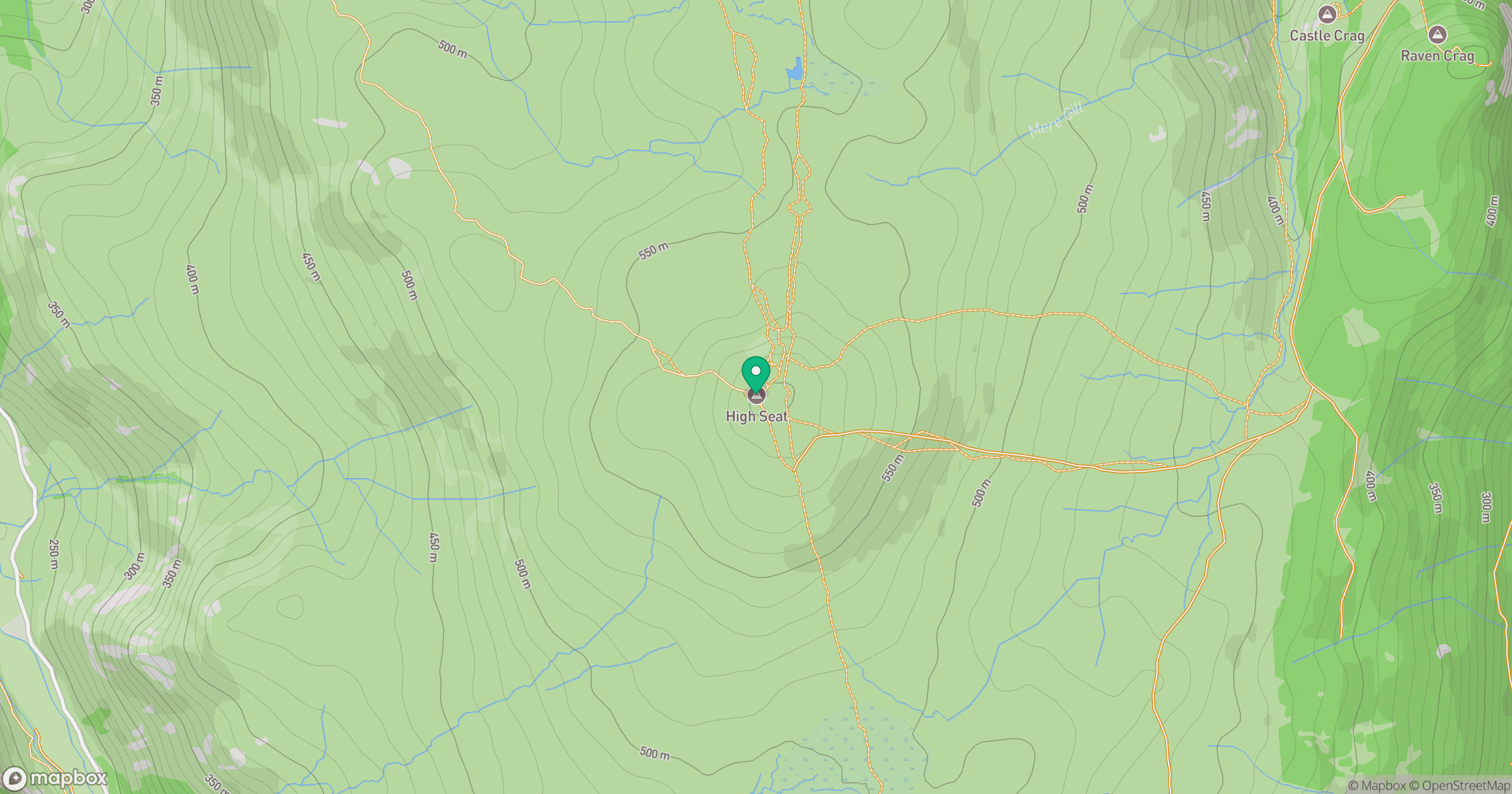 High Seat location map