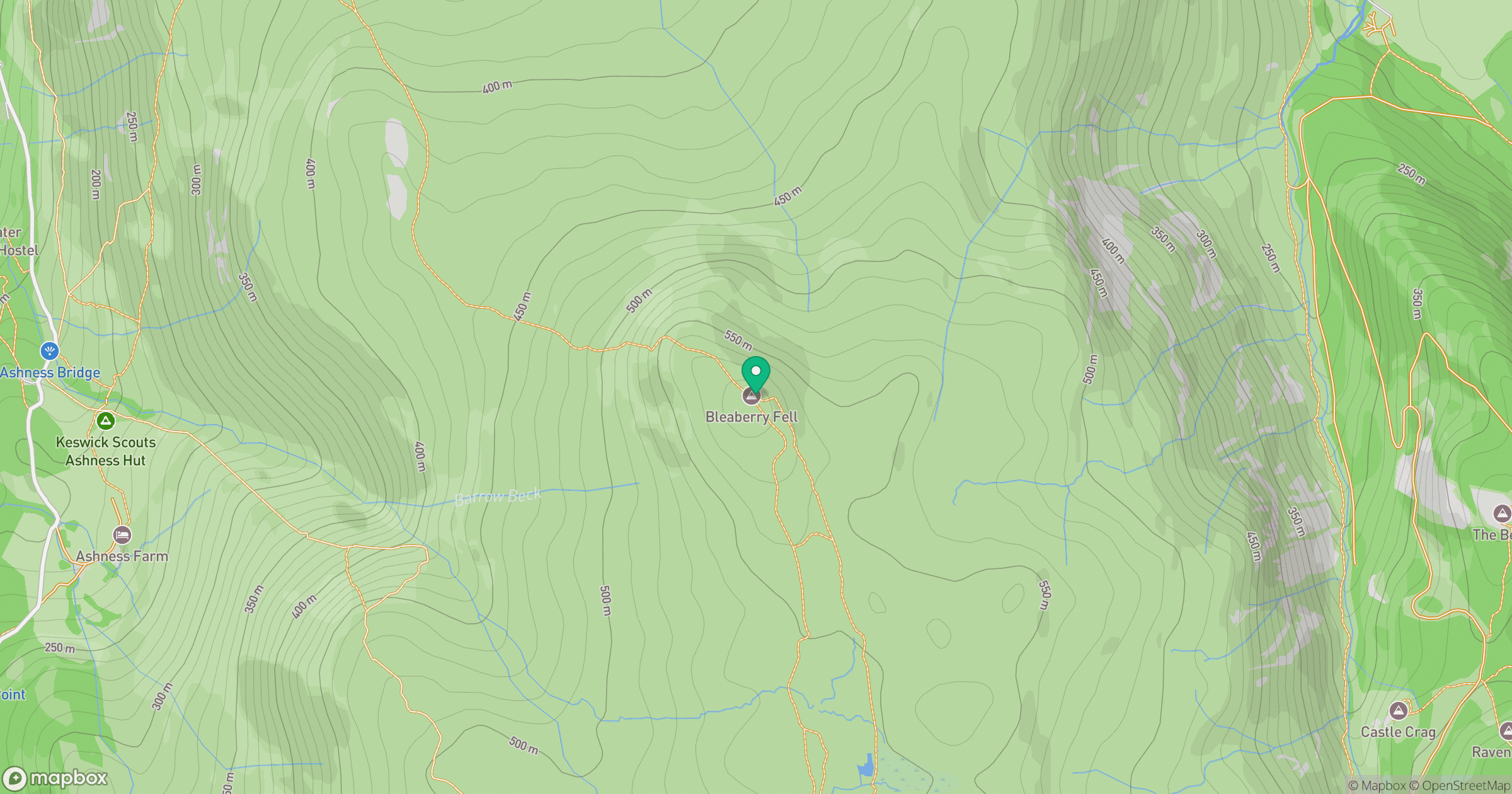 Bleaberry Fell location map