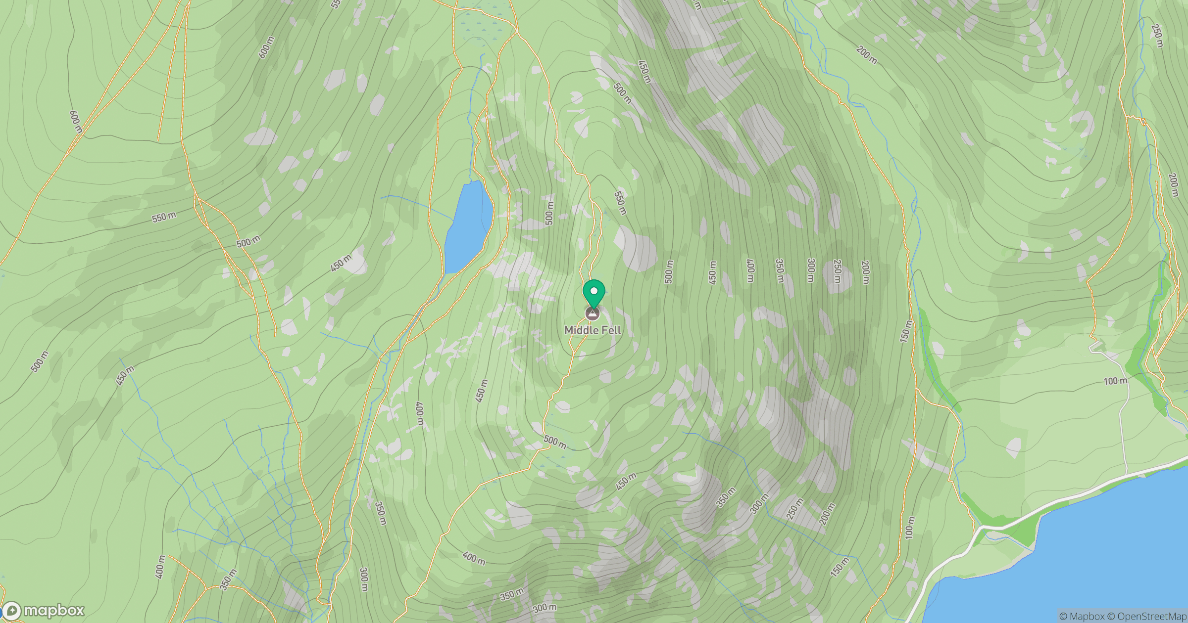 Middle Fell location map