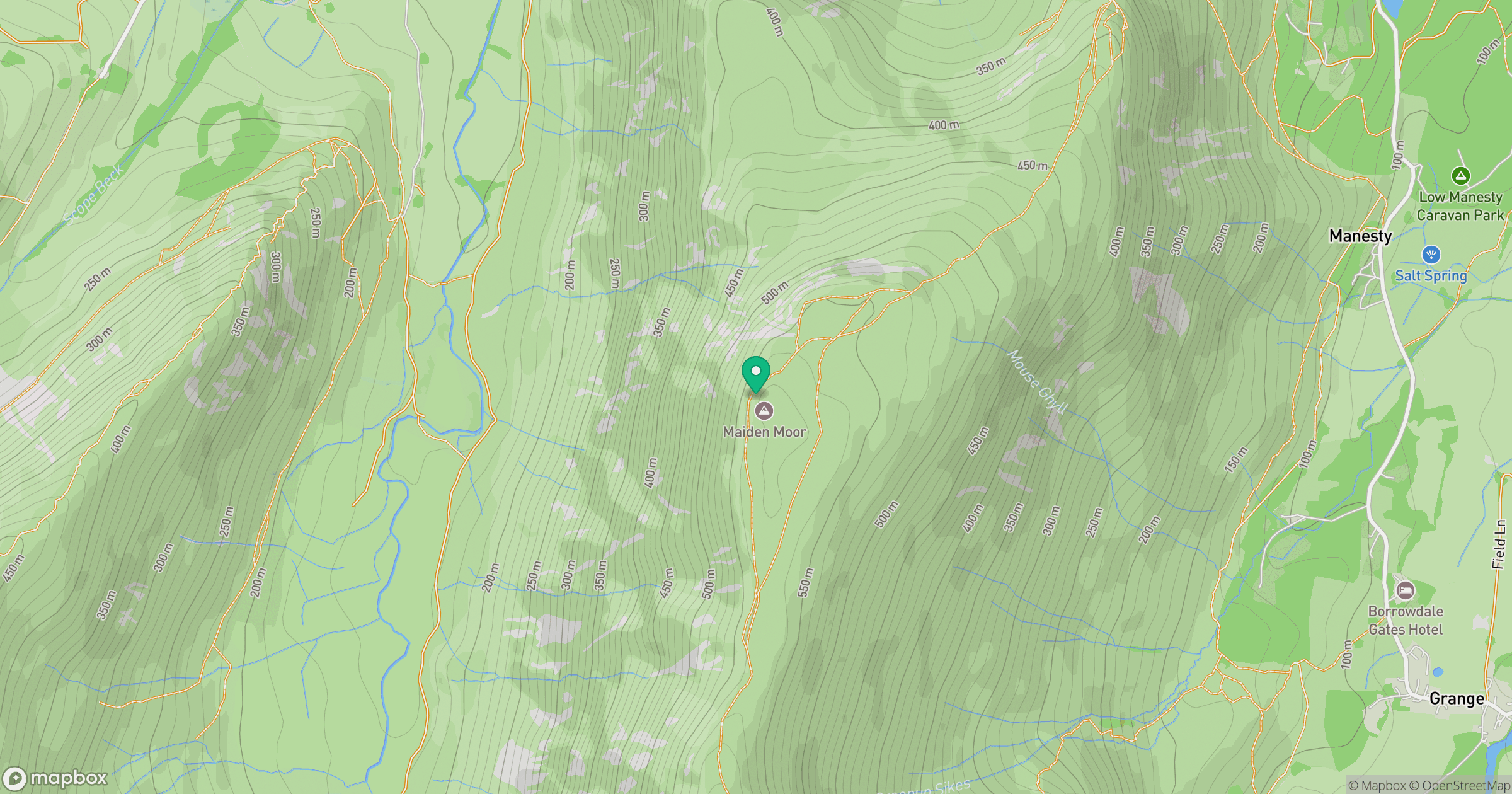 Maiden Moor location map