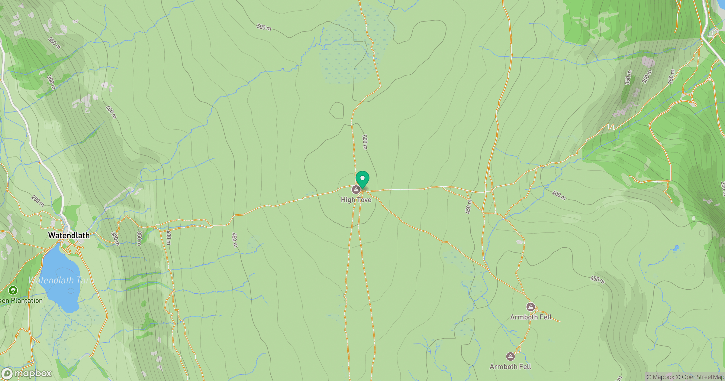 High Tove location map