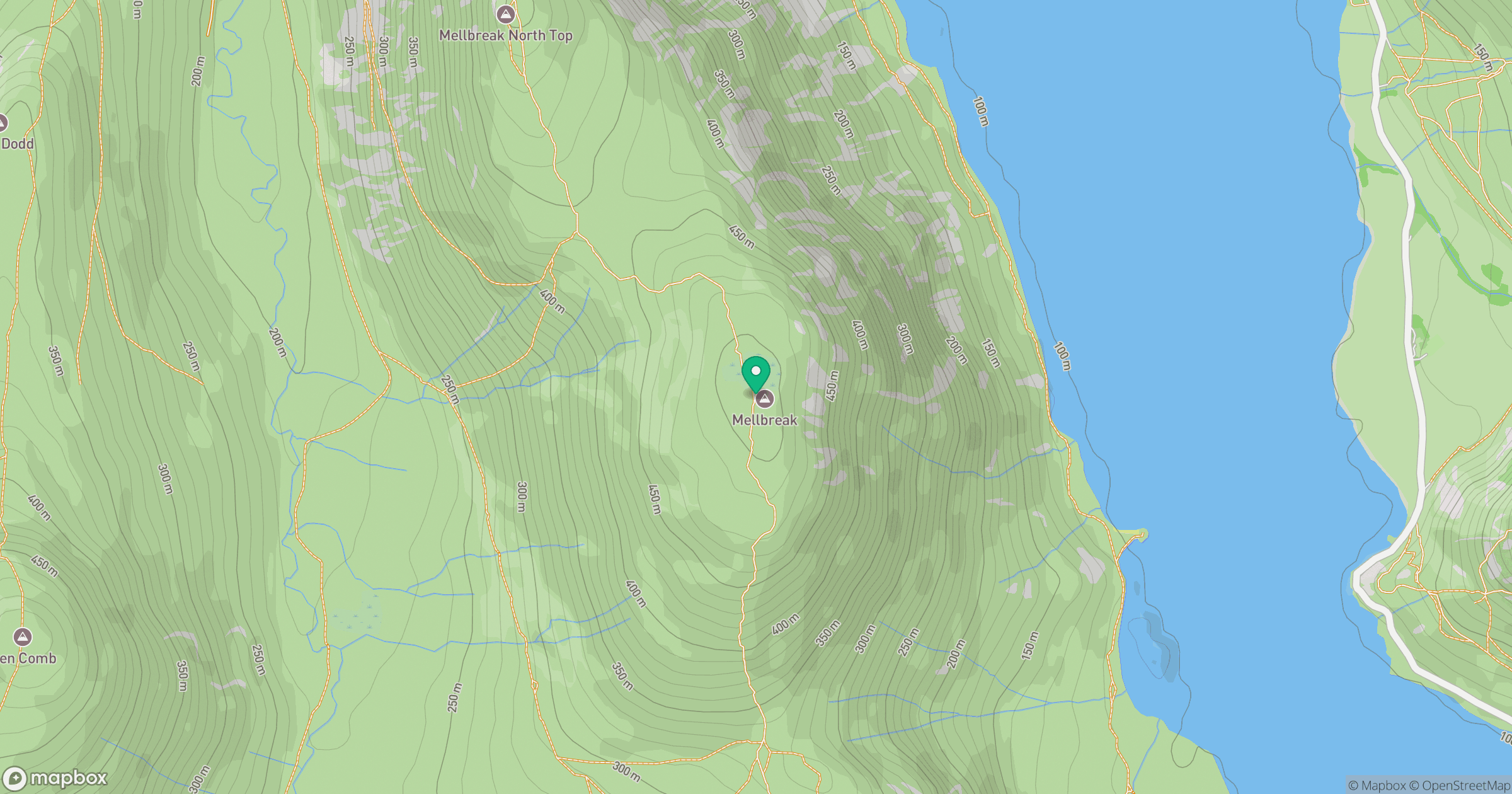 Mellbreak [Mellbreak South Top] location map