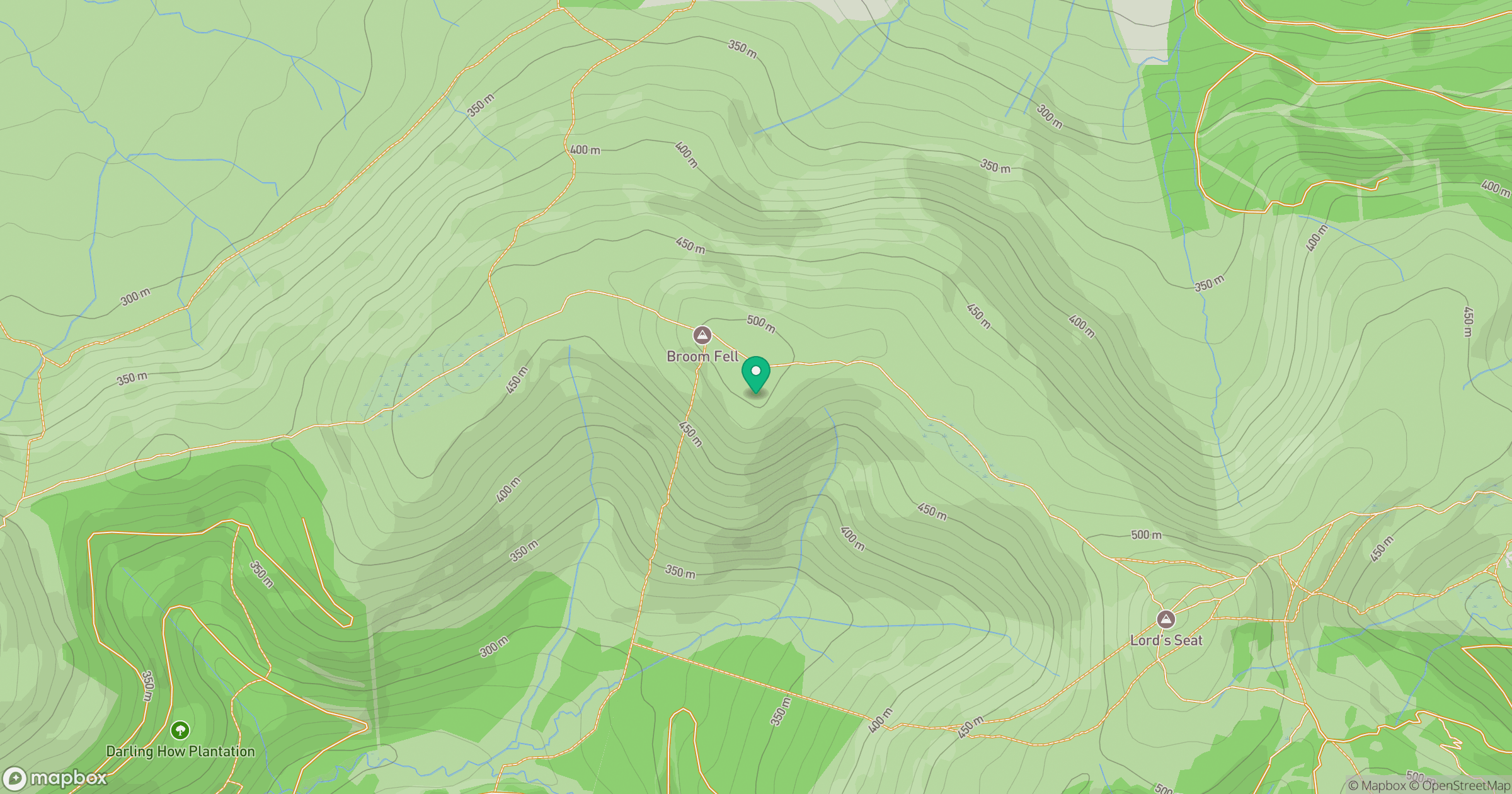 Broom Fell location map