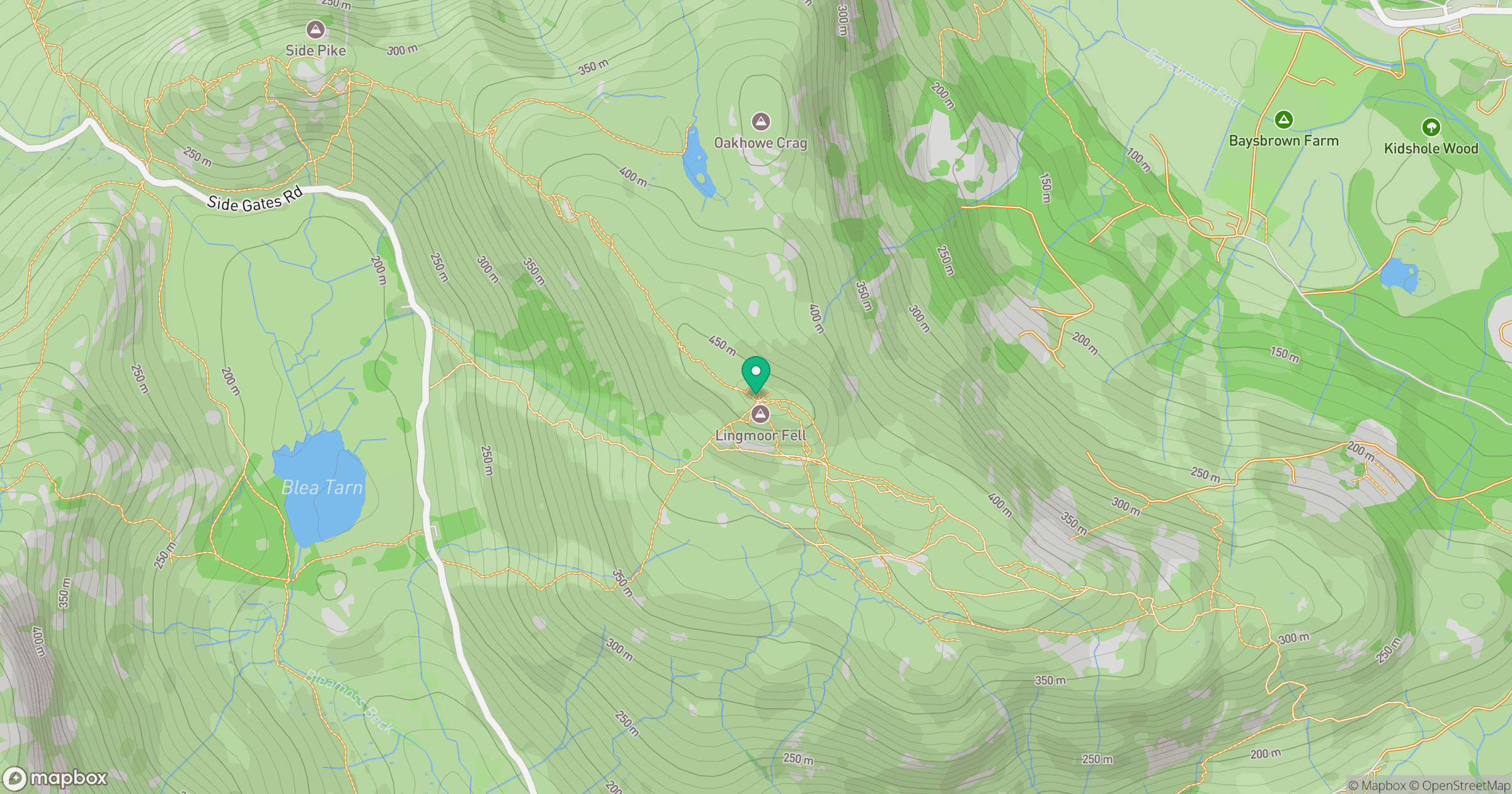 Lingmoor Fell [Brown How] location map