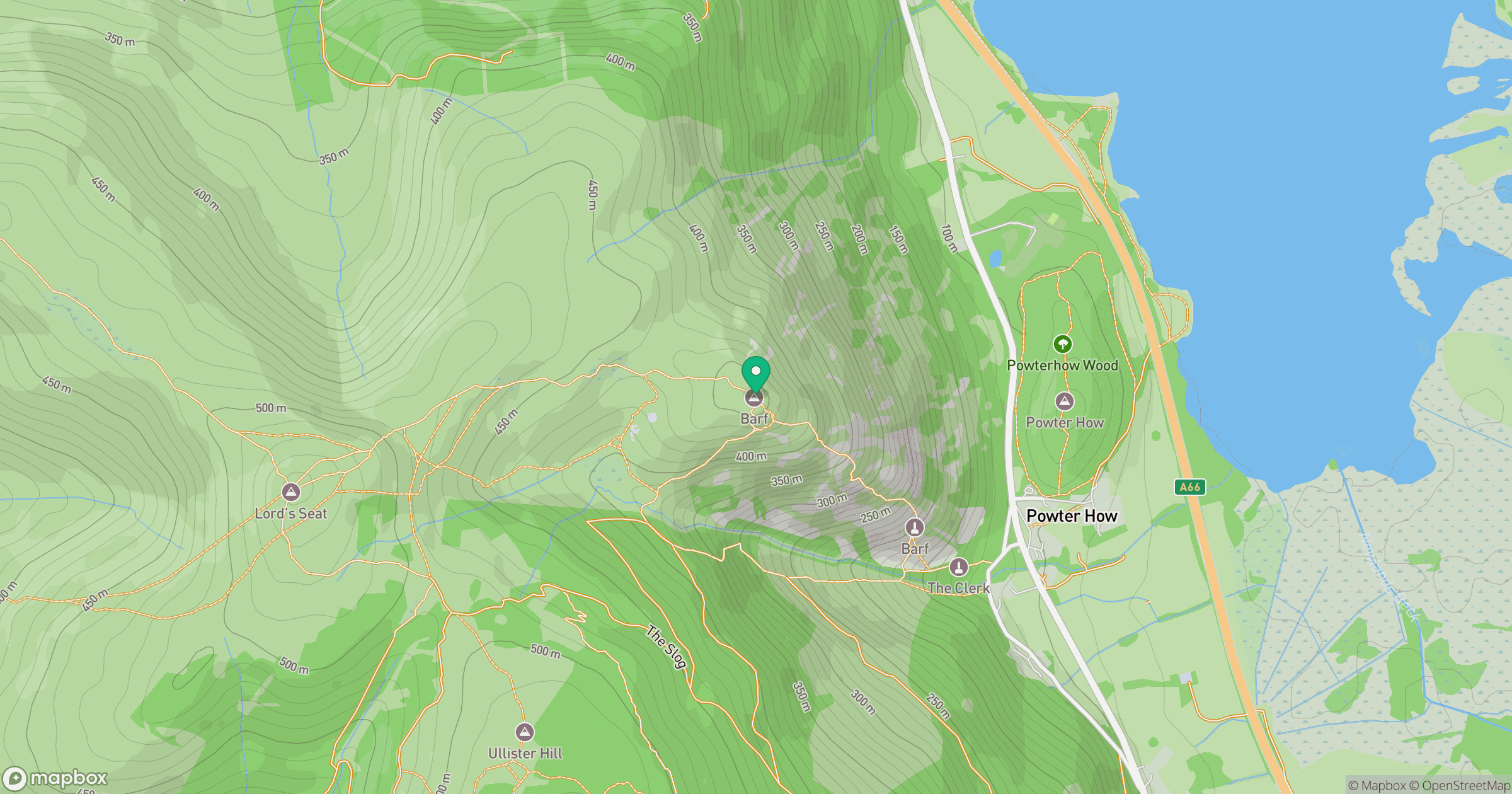 Barf location map