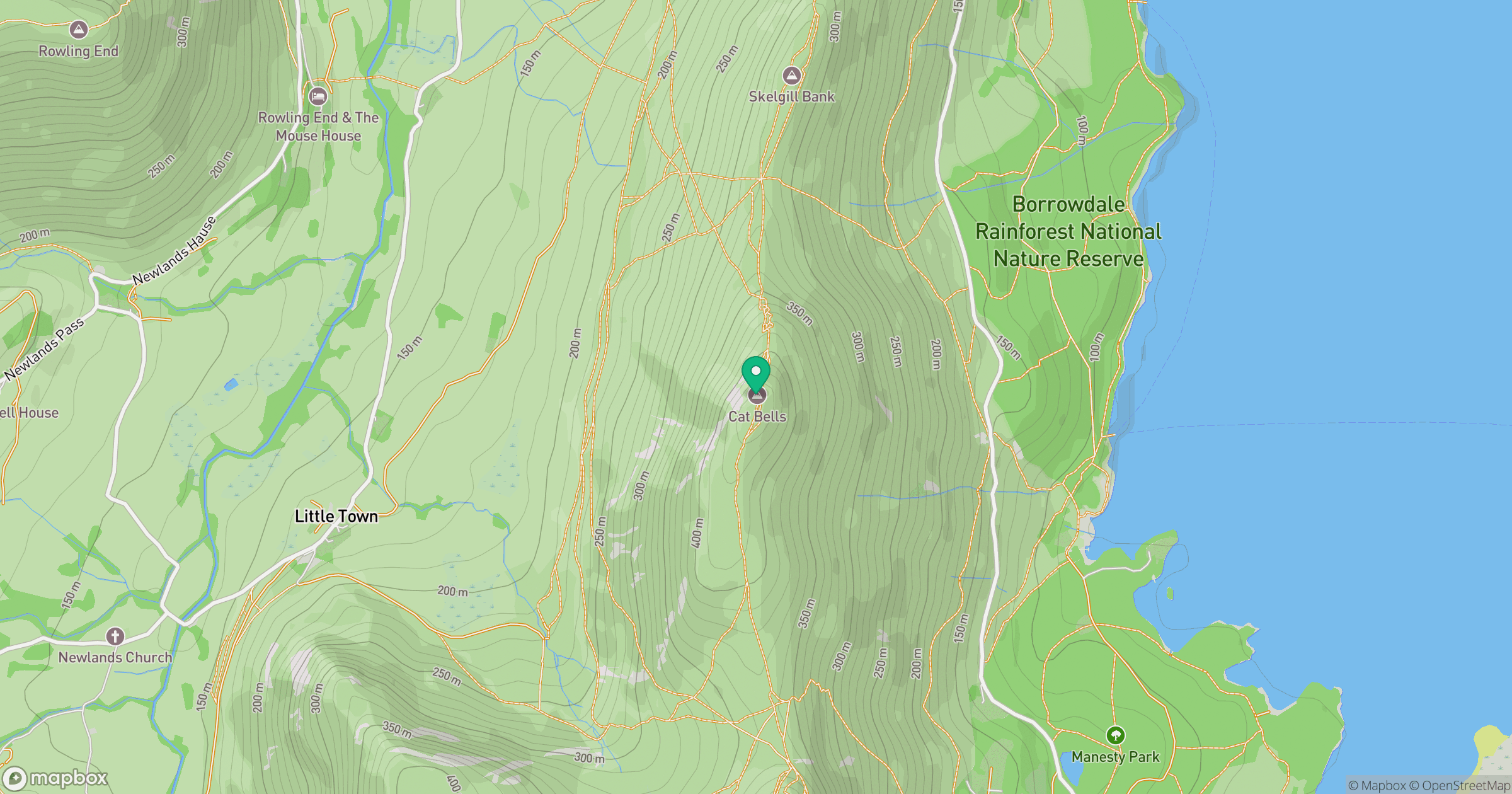 Cat Bells [Catbells] location map
