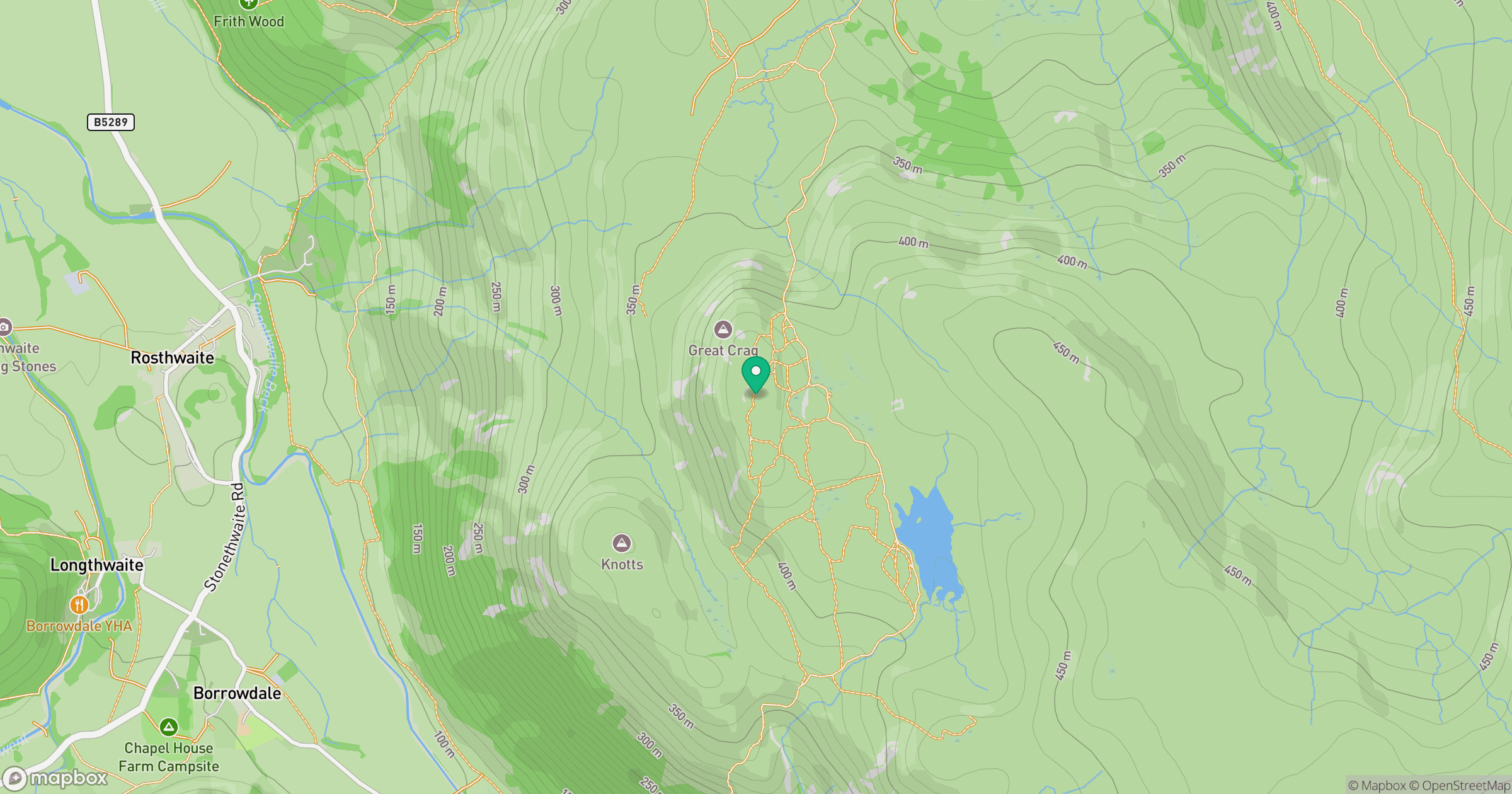 Great Crag (Stonethwaite) location map