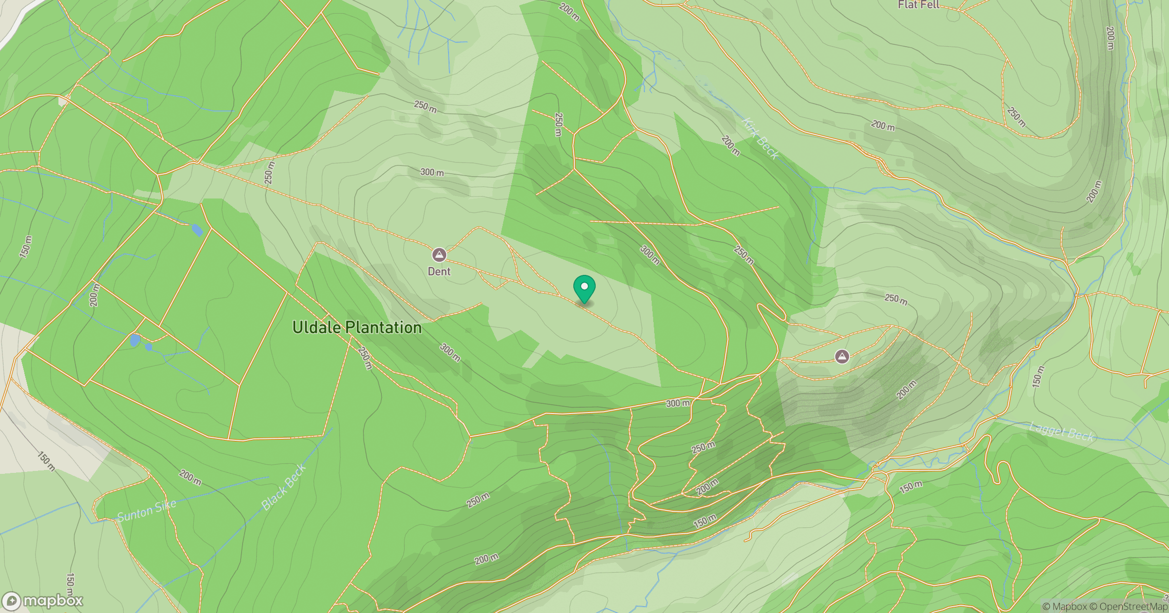 Dent [Long Barrow] location map