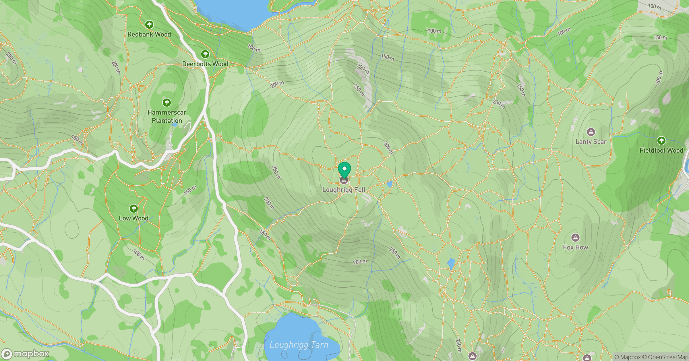 Loughrigg Fell location map