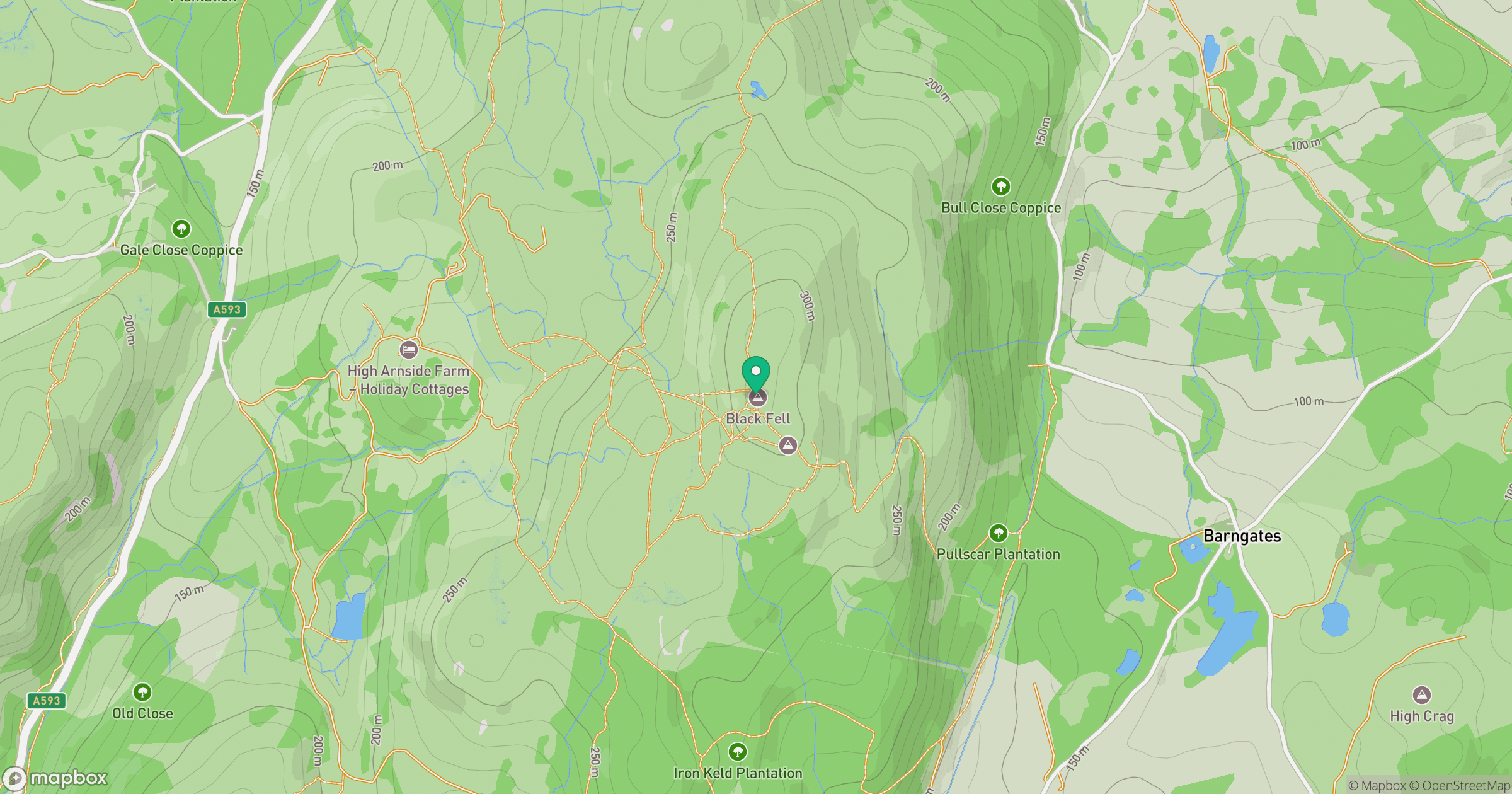 Black Fell location map