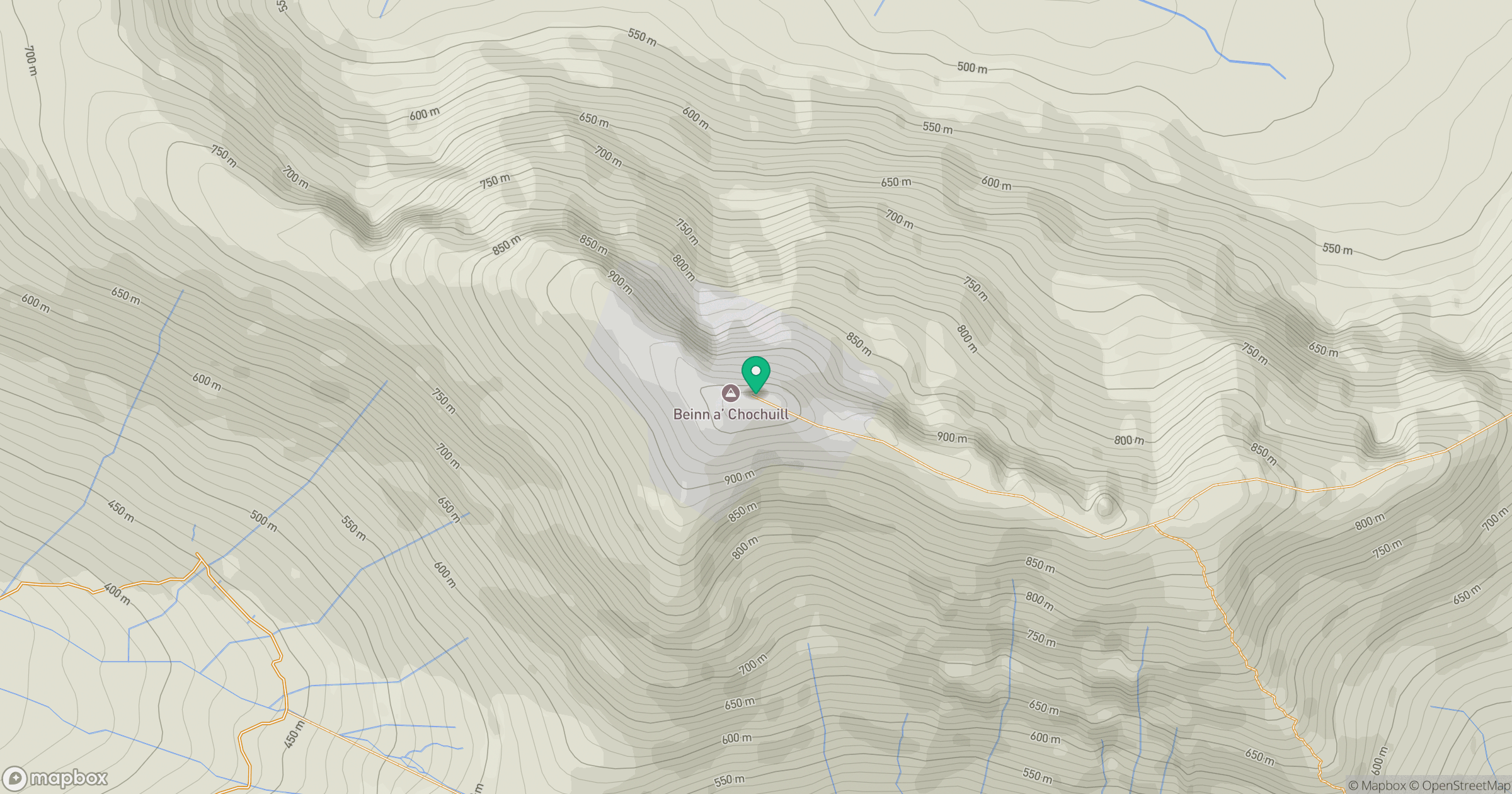 Beinn a' Chochuill location map