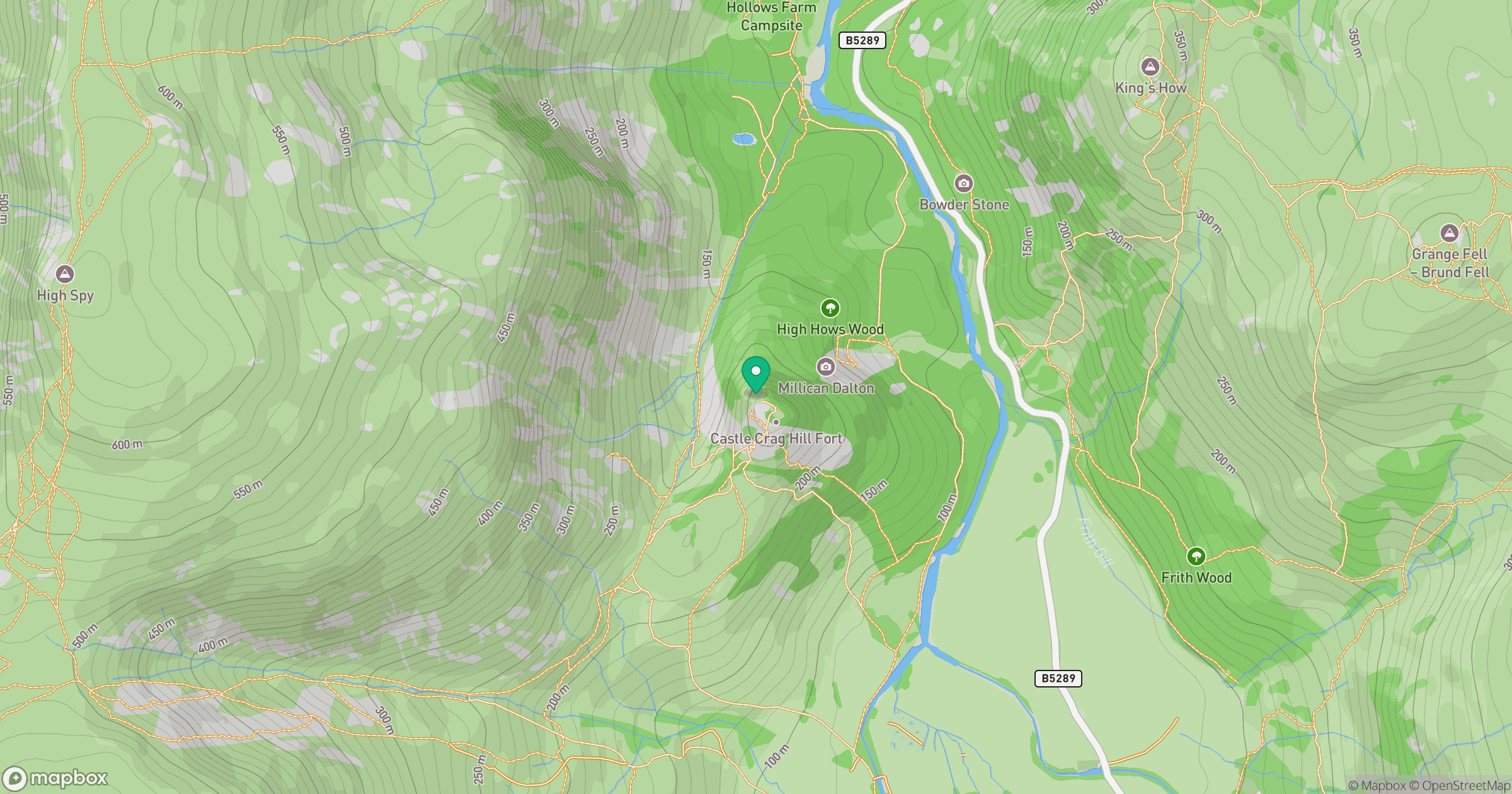 Castle Crag location map