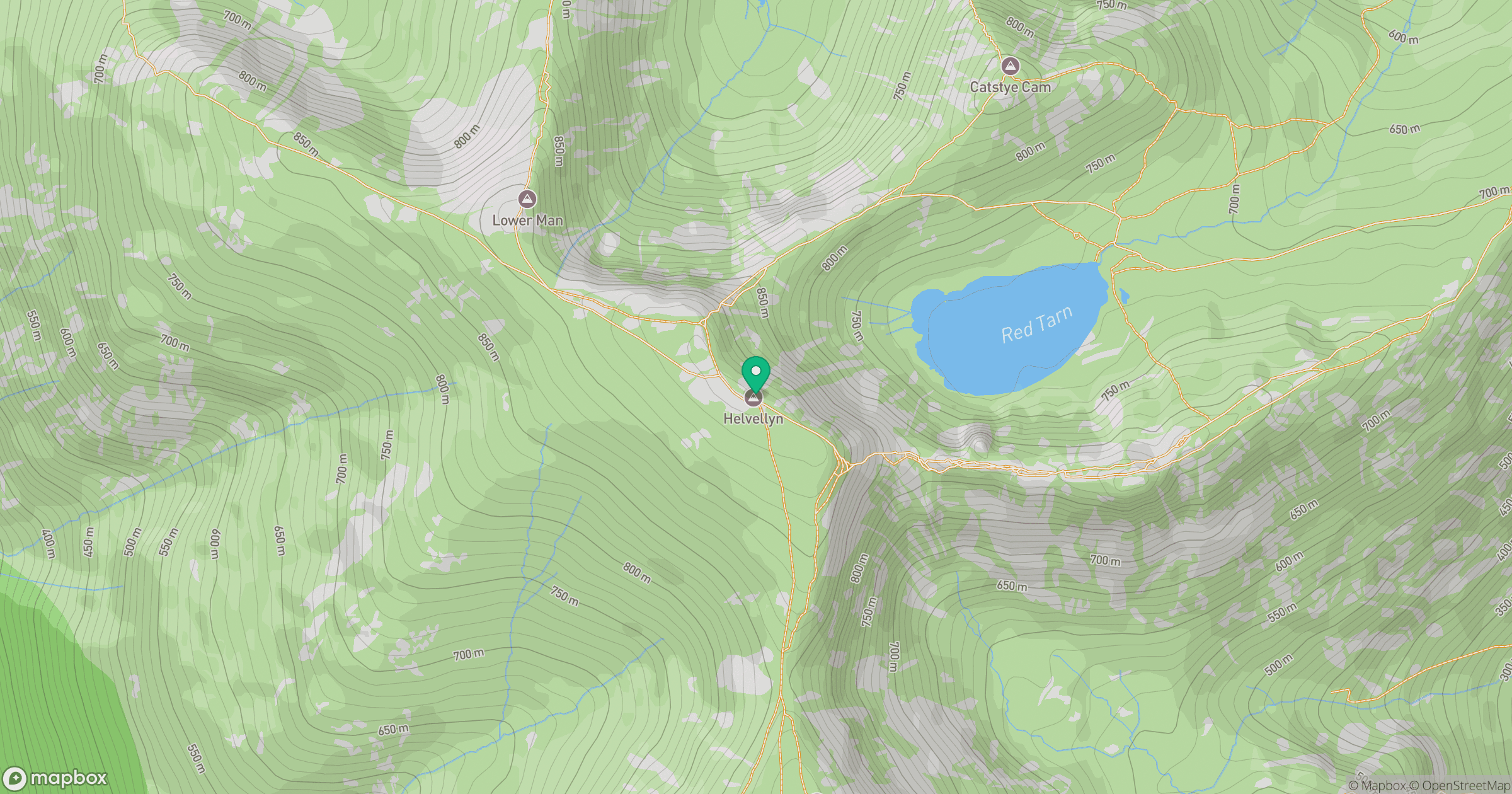Helvellyn location map