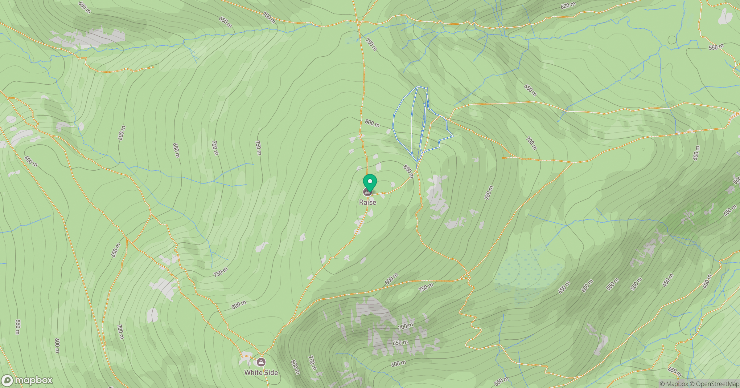 Raise location map