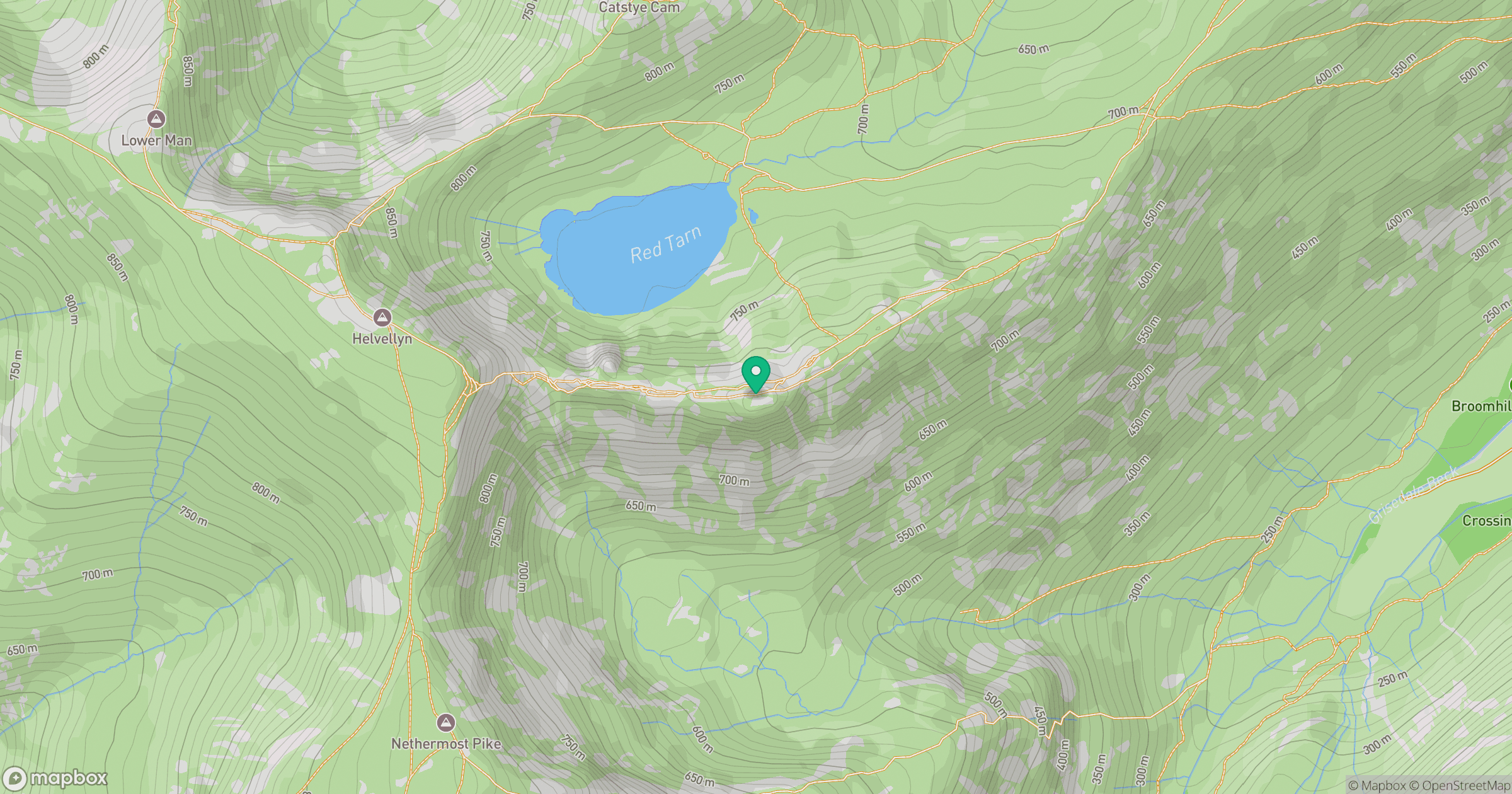 Striding Edge [High Spying How] location map
